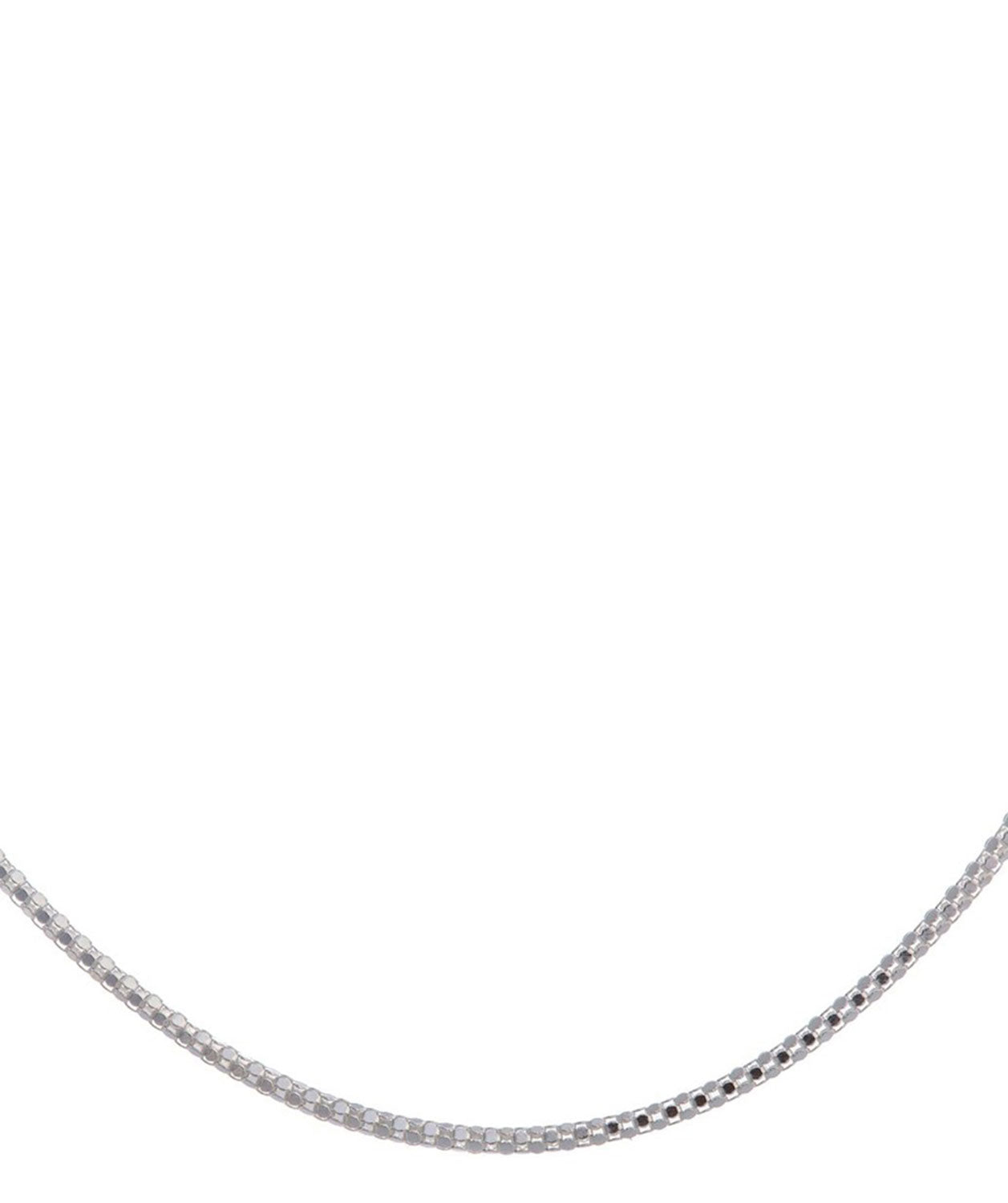 Gift Packaged 'Lizette' 41cm Sterling Silver Mirror Necklace