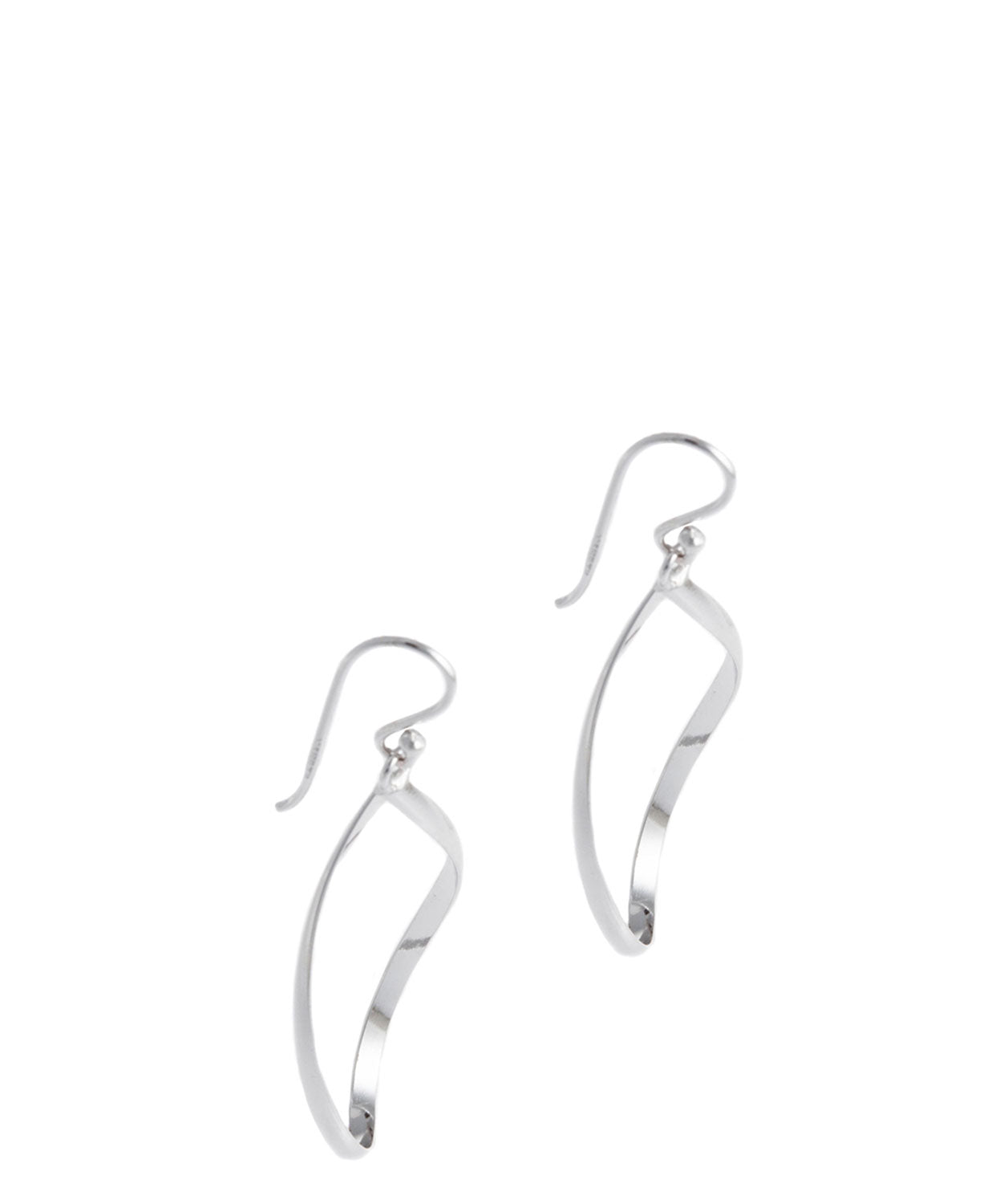 Gift Packaged 'Daniela' Rhodium Plated Teardrop Earrings