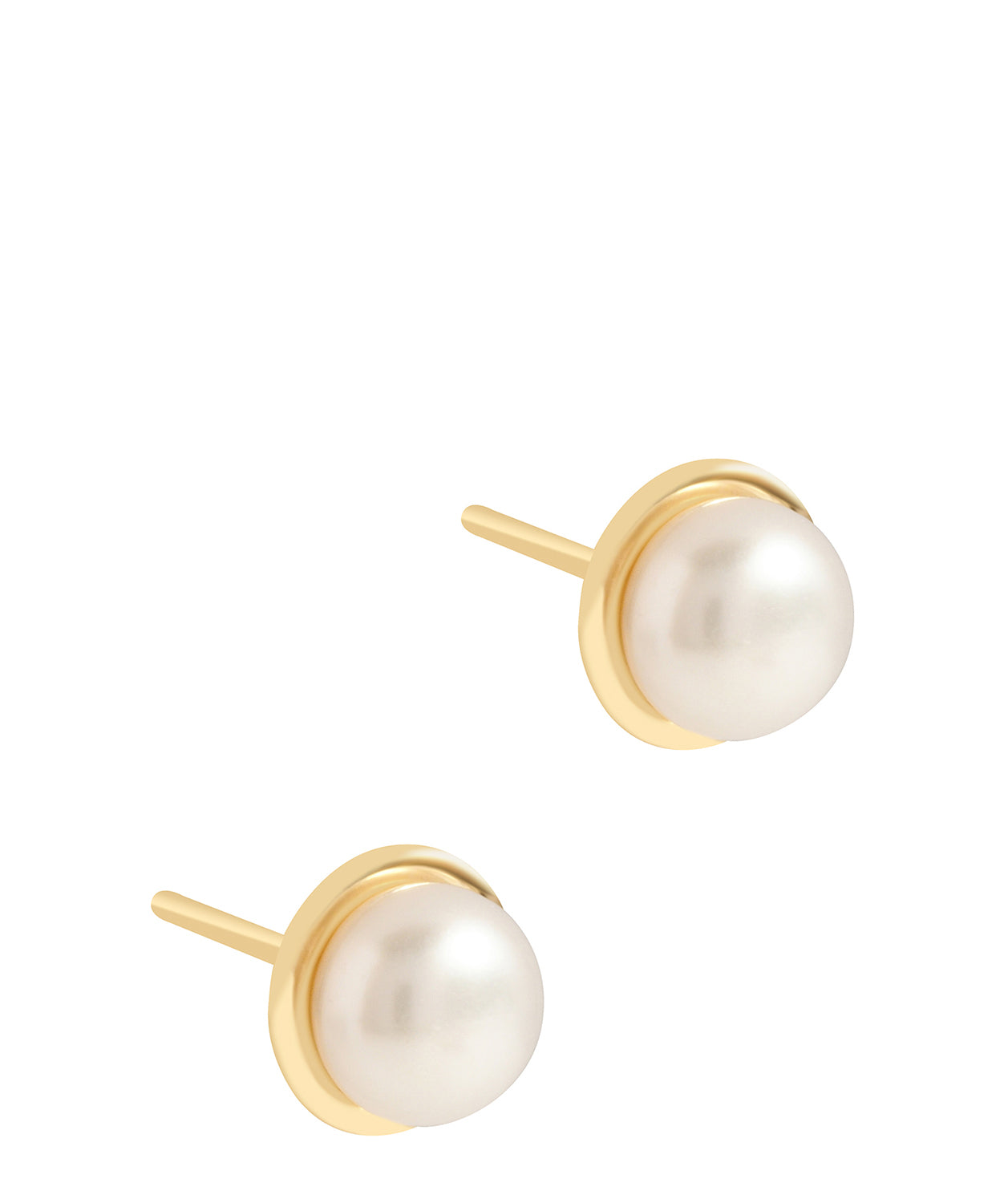 'Pepita' 9ct Gold Pearl Stud Earrings image 1