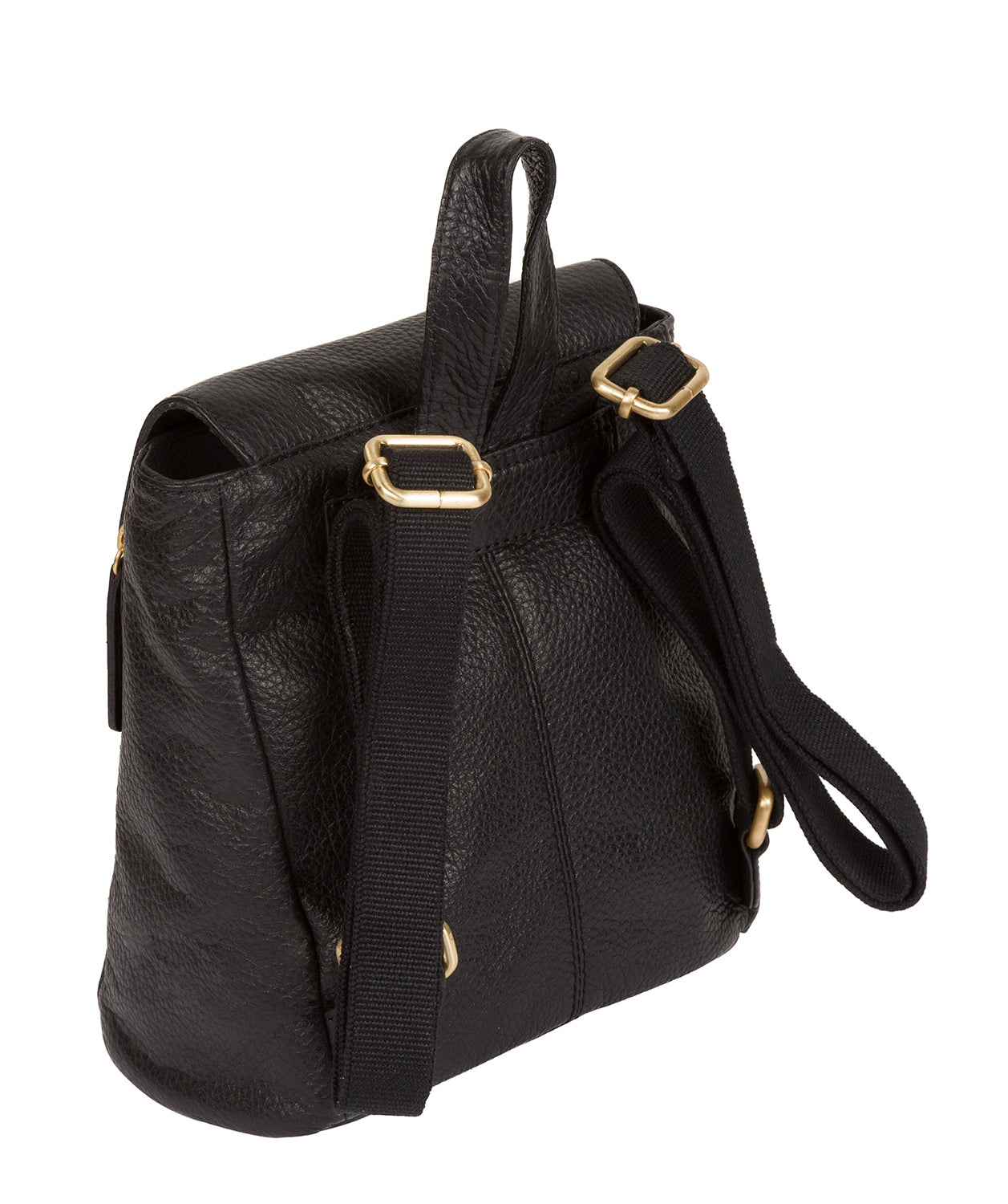 'Barnard' Black Leather Backpack