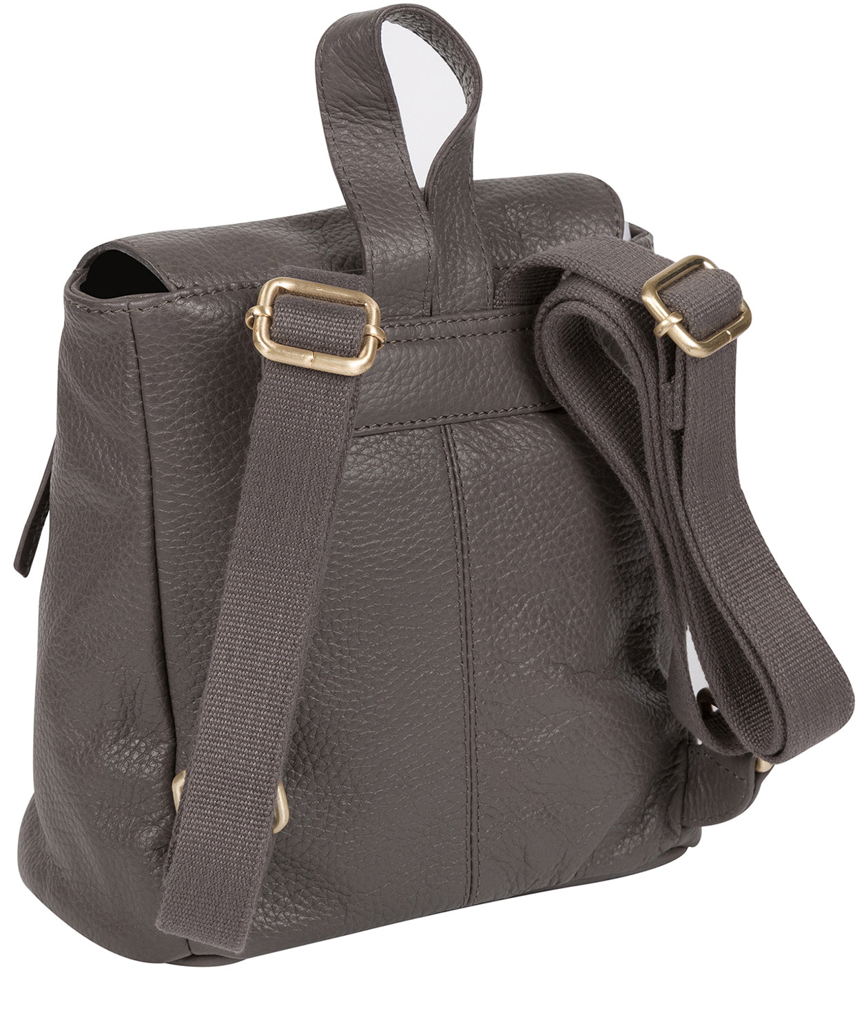 'Barnard' Grey Leather Backpack