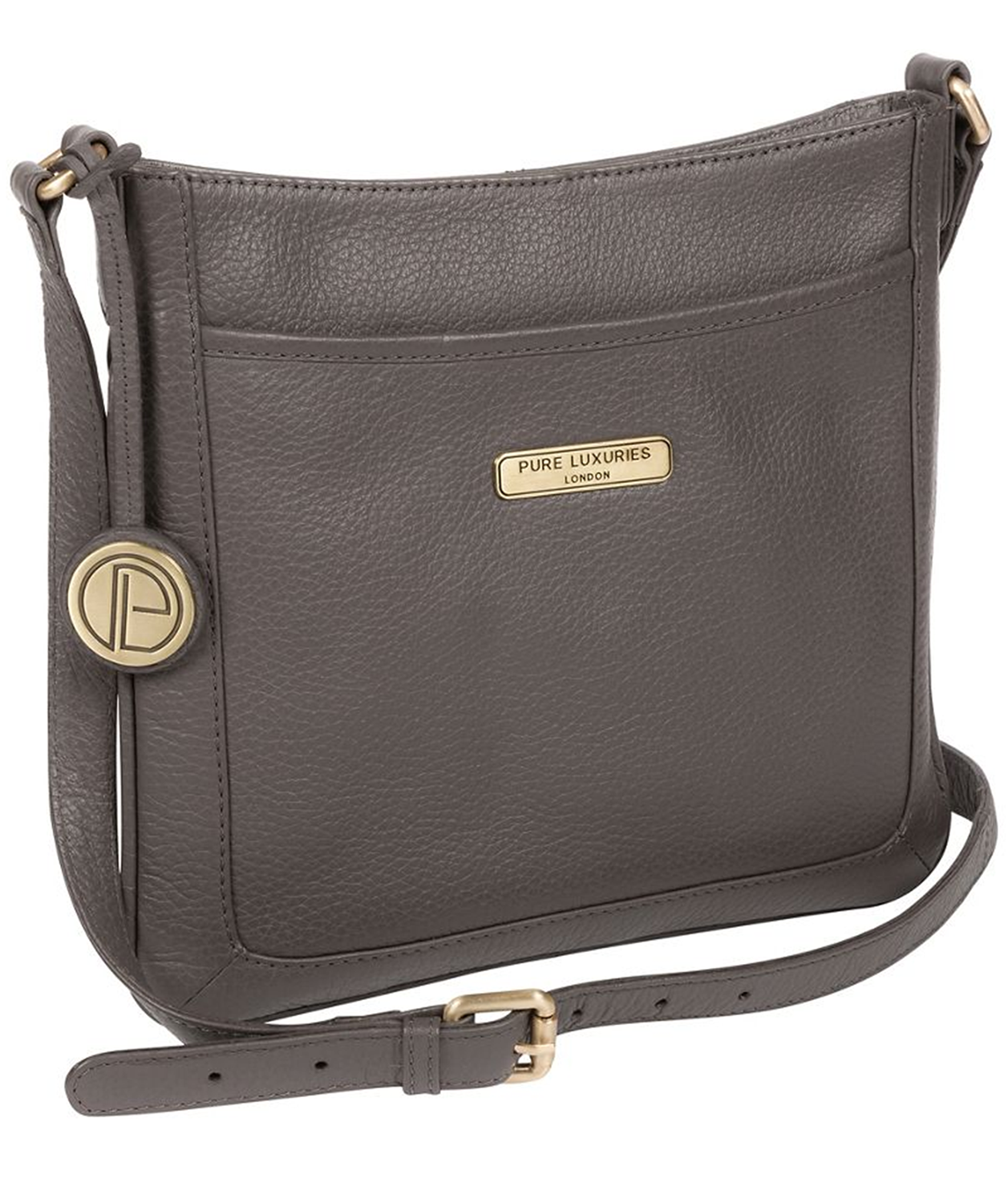 'Linby' Black Leather Cross Body Bag