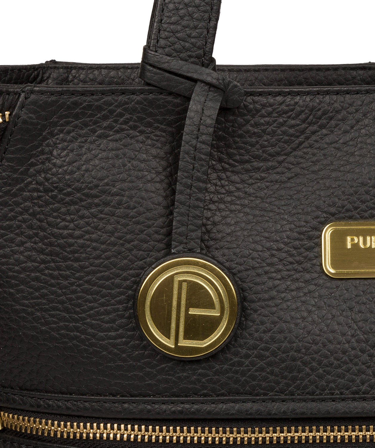 'Skipton' Black Leather Tote Bag Pure Luxuries London