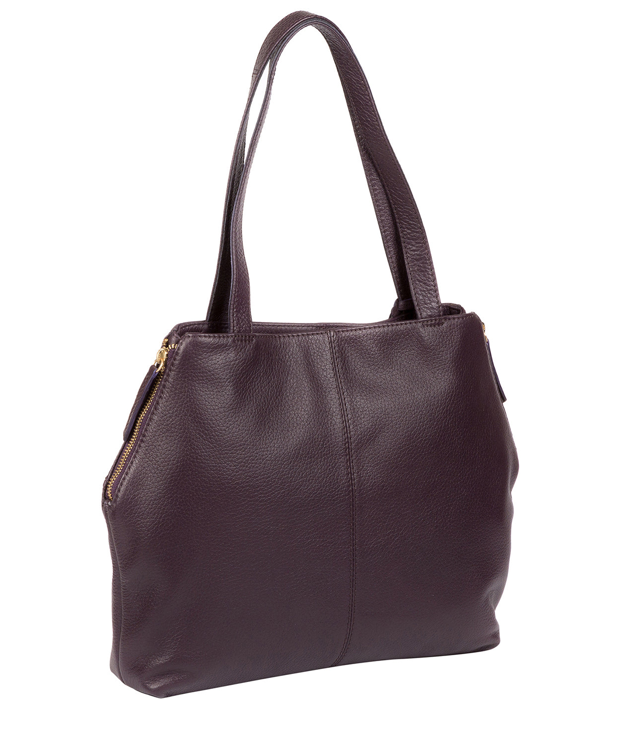 'Skipton' Plum Leather Tote Bag image 4