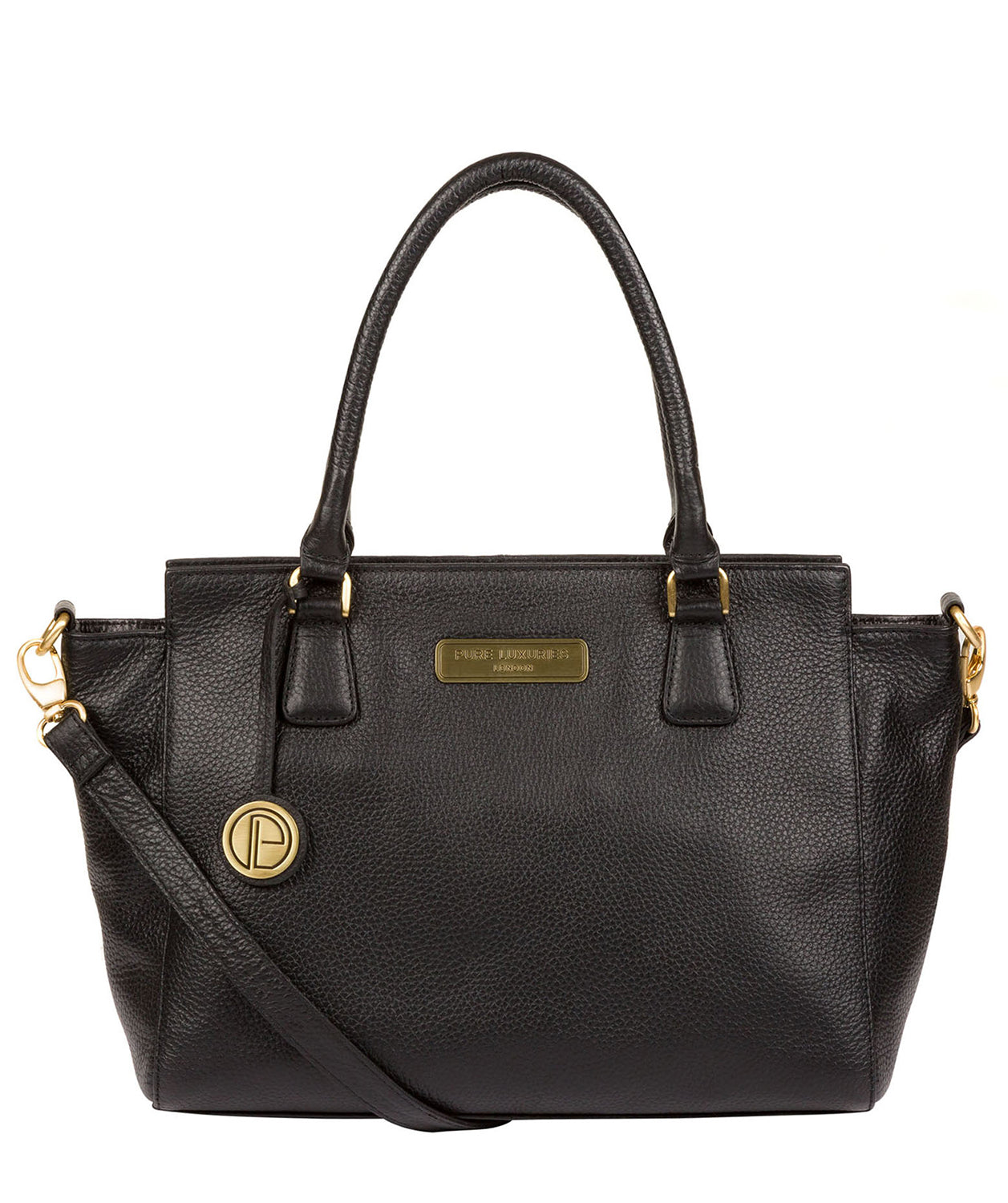 'Aston' Black Leather Handbag image 1