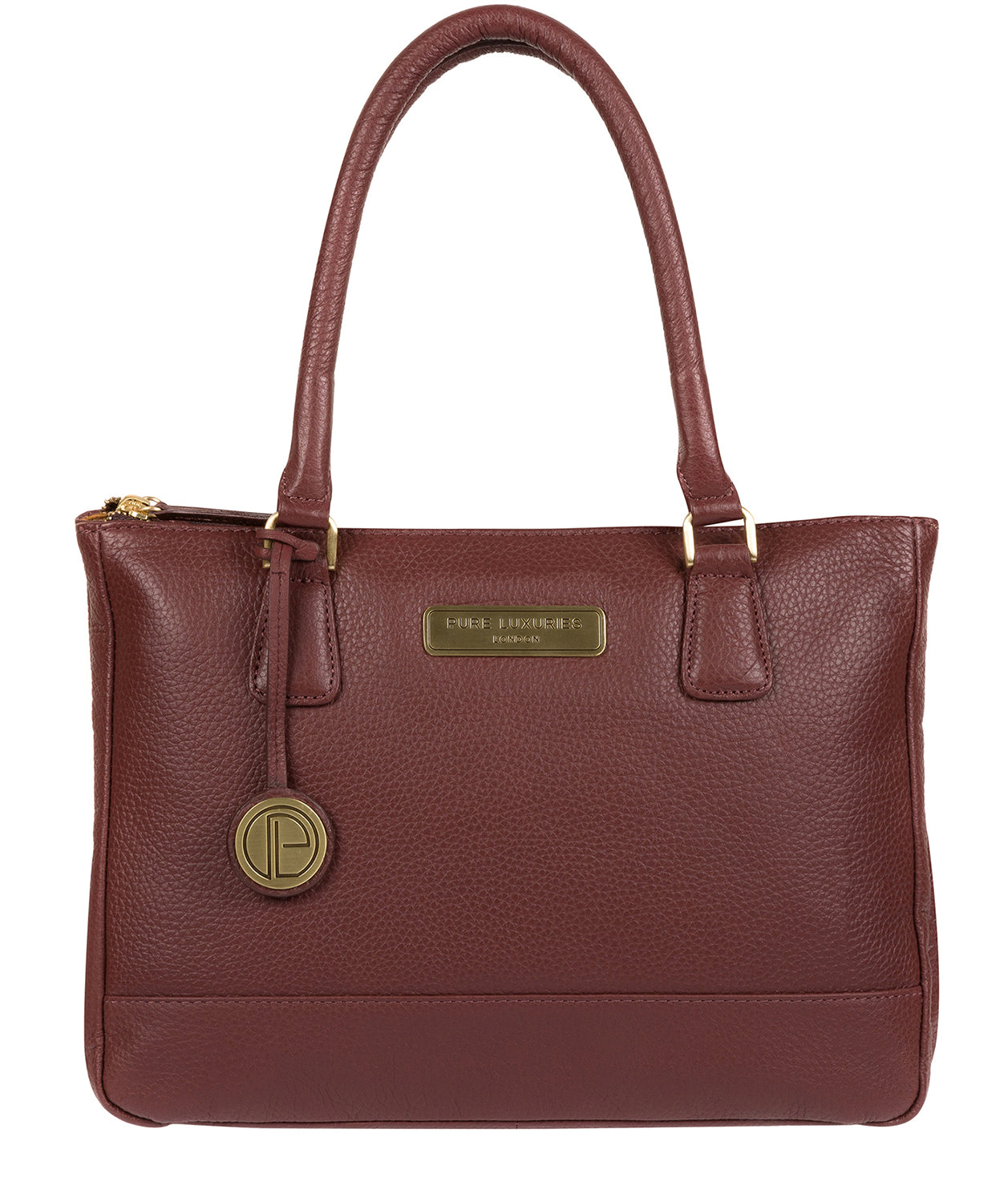 'Welbourne' Port Leather Handbag Pure Luxuries London