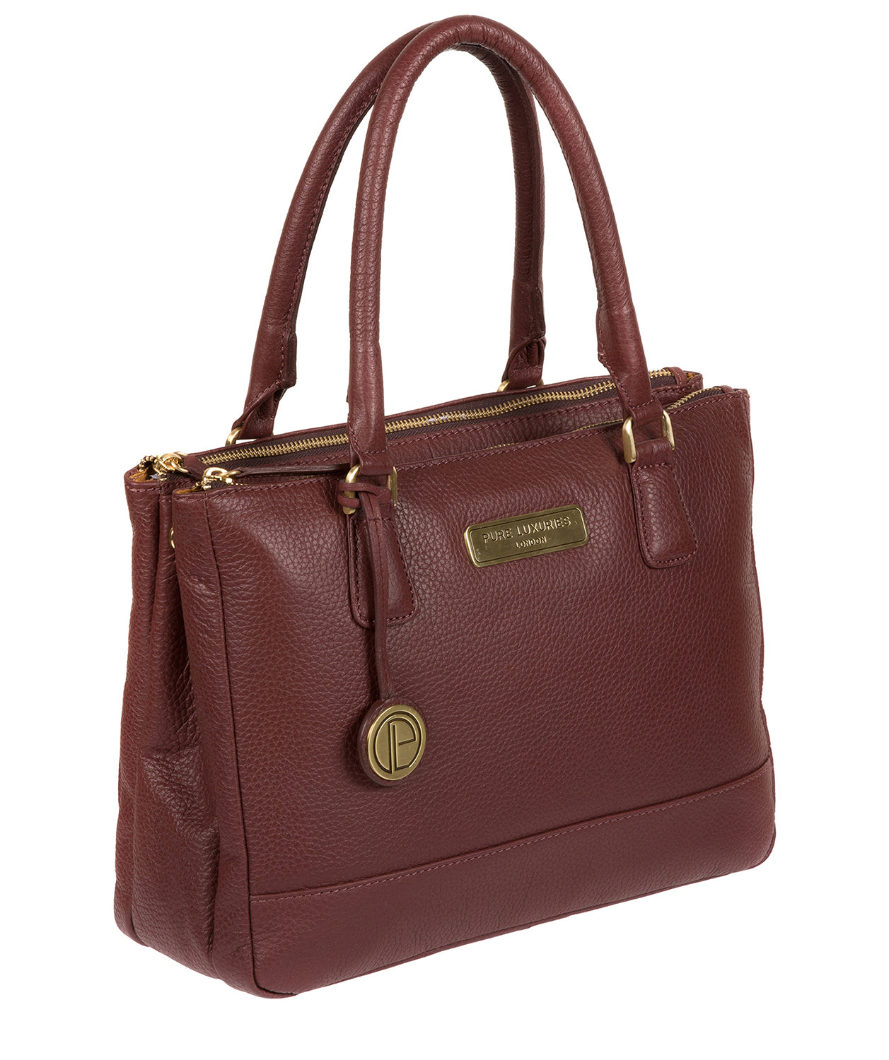 'Welbourne' Port Leather Handbag Pure Luxuries London