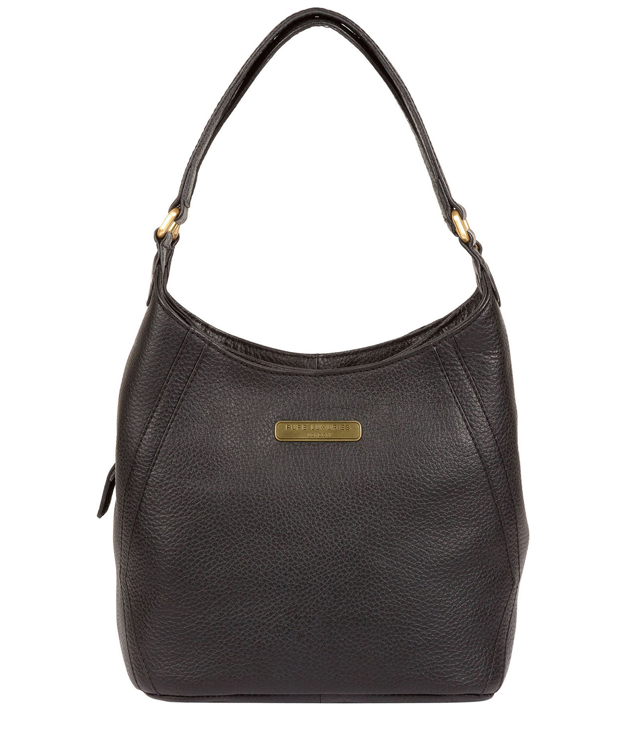 'Somerby' Black Leather Shoulder Bag Pure Luxuries London