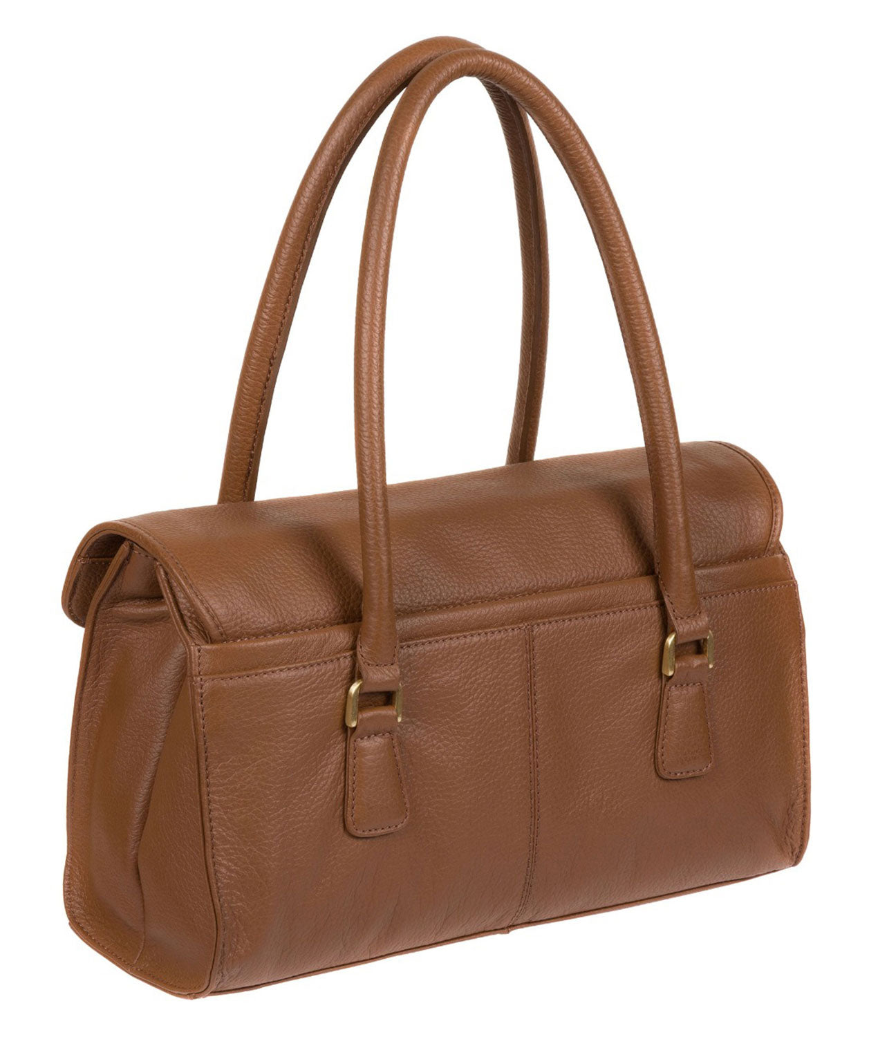 'Milton' Tan Leather Handbag