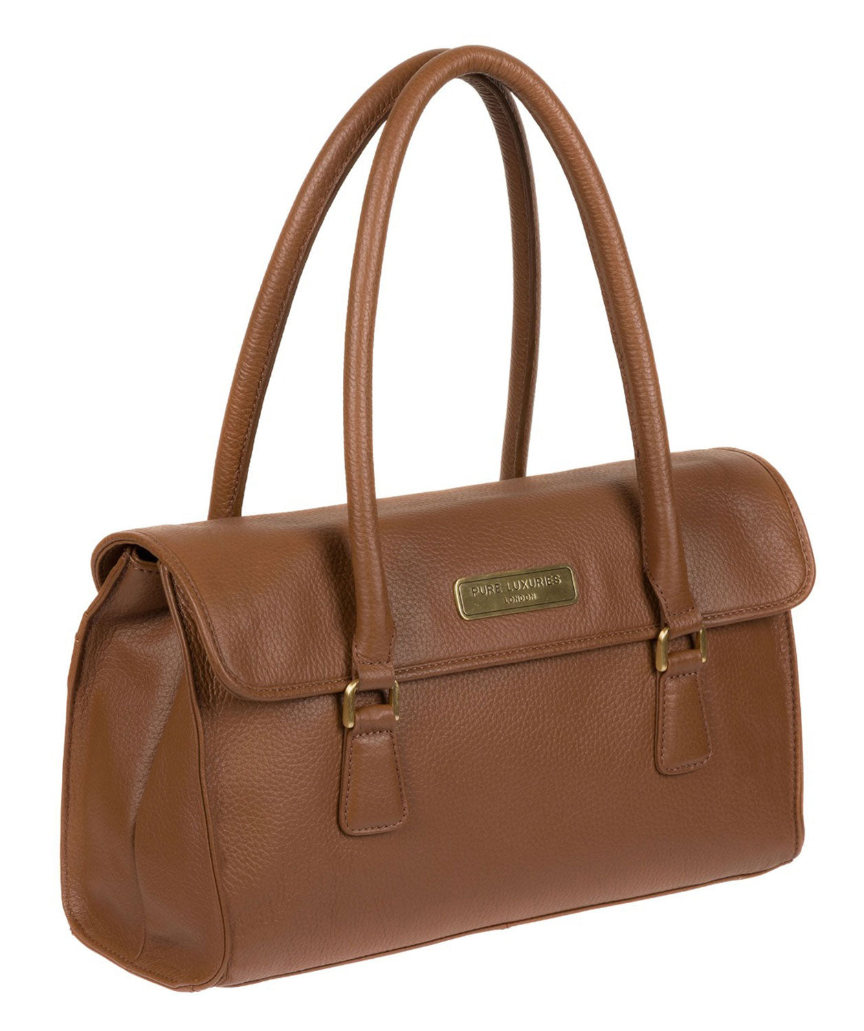 'Milton' Tan Leather Handbag