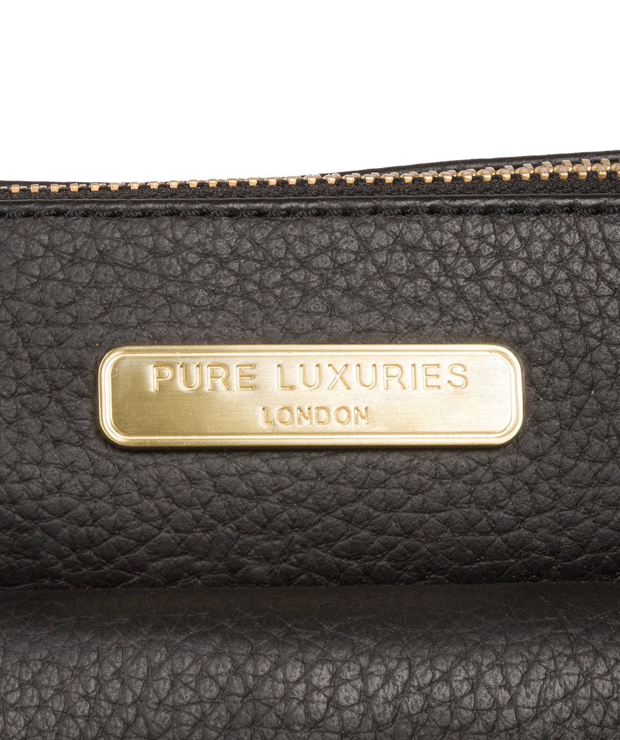 'Porth' Black Leather Cross Body Bag Pure Luxuries London