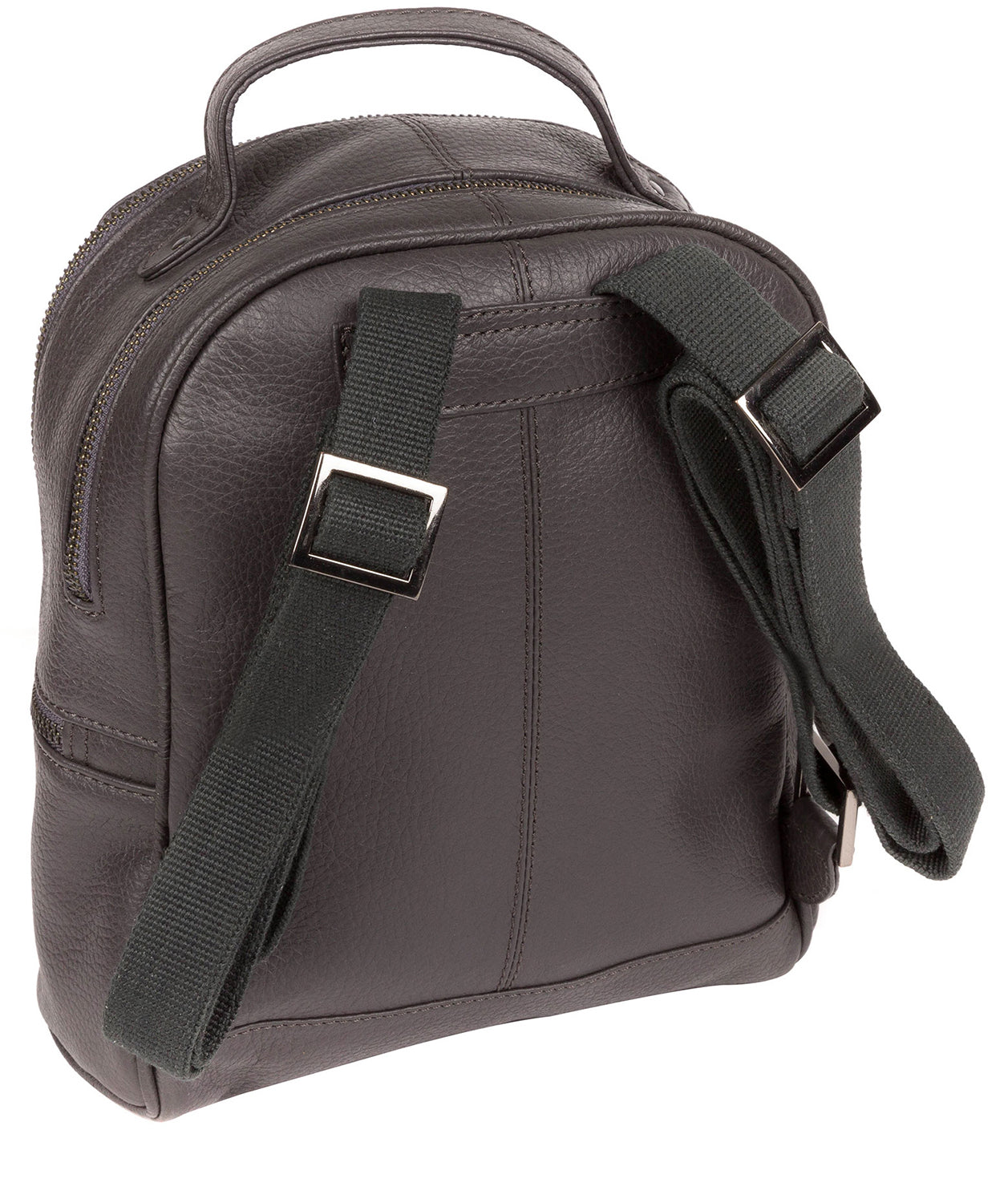 'Gloria' Slate' Leather Backpack Pure Luxuries London