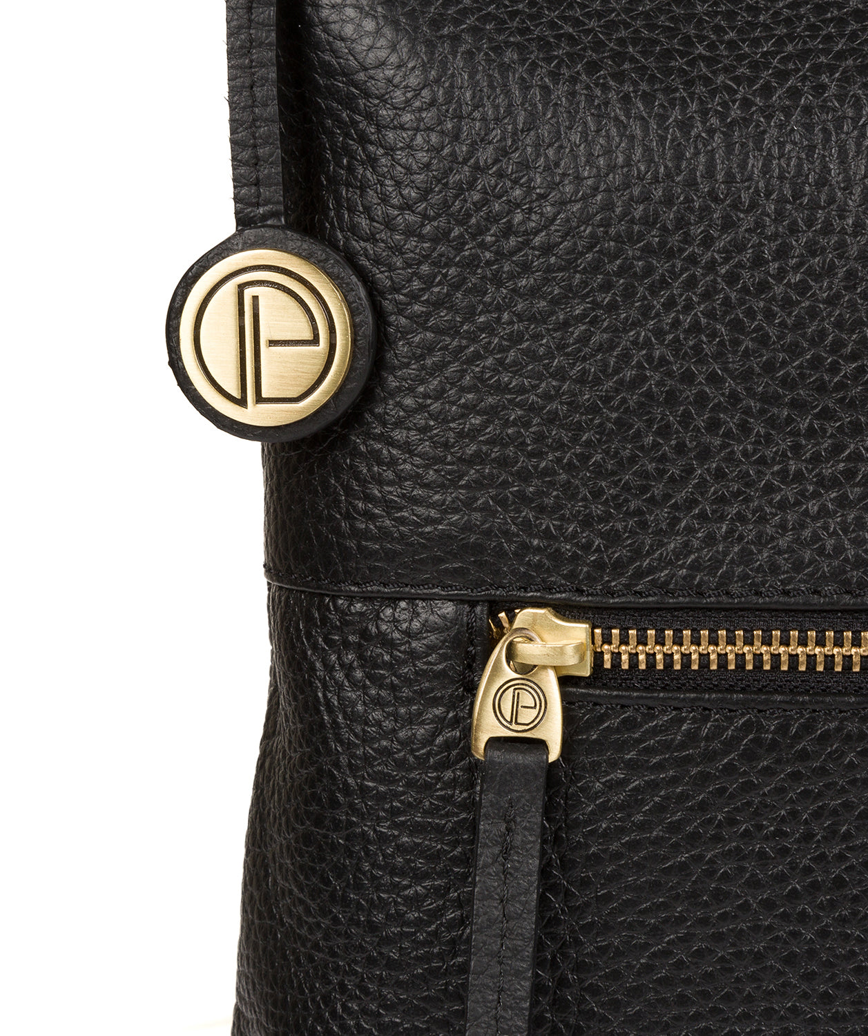 'Barbara' Black Leather Shoulder Bag Pure Luxuries London