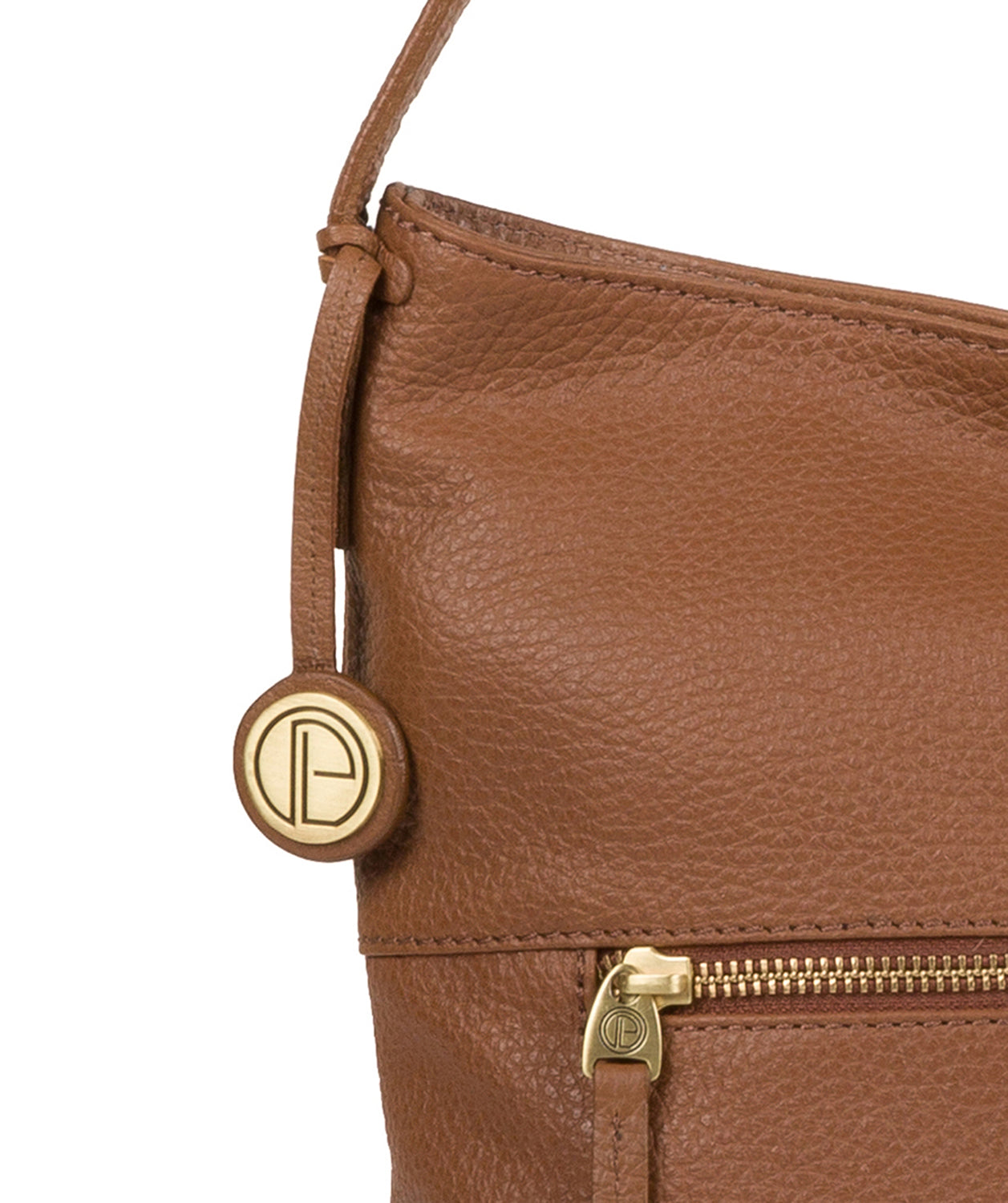 'Barbara' Tan Leather Shoulder Bag Pure Luxuries London