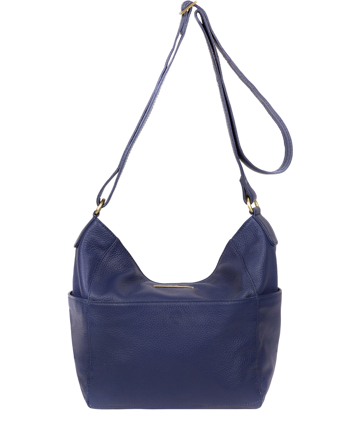 'Dorothea' Navy Leather Shoulder Bag image 1