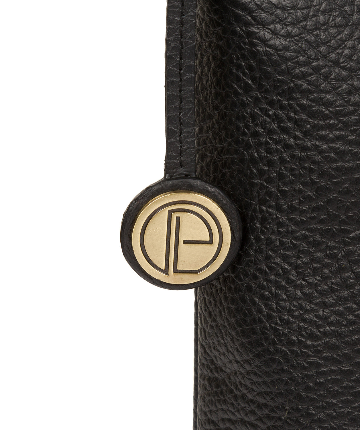 'Elaine' Black Leather Shoulder Bag image 7