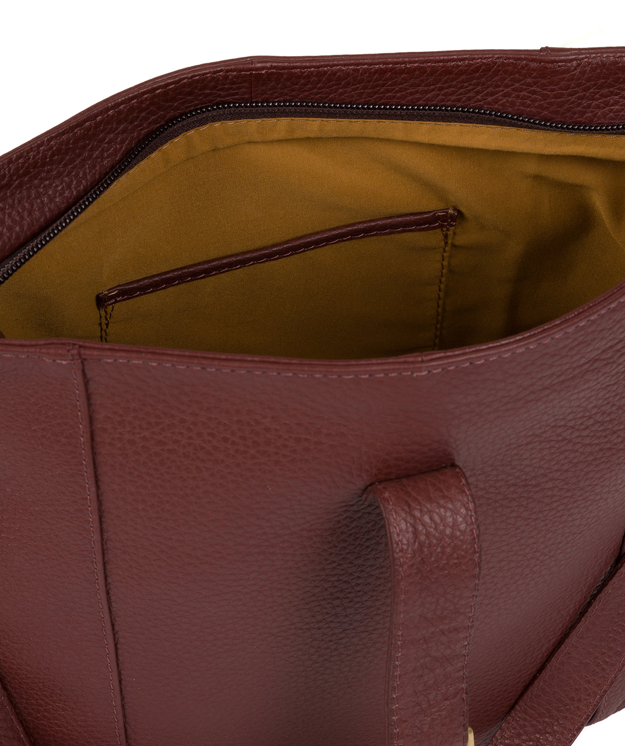 'Elaine' Port Leather Shoulder Bag image 5