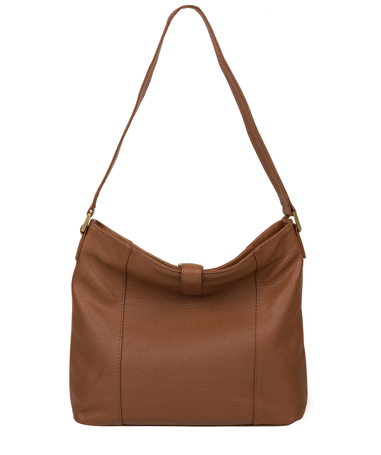 'Elaine' Tan Leather Shoulder Bag image 3