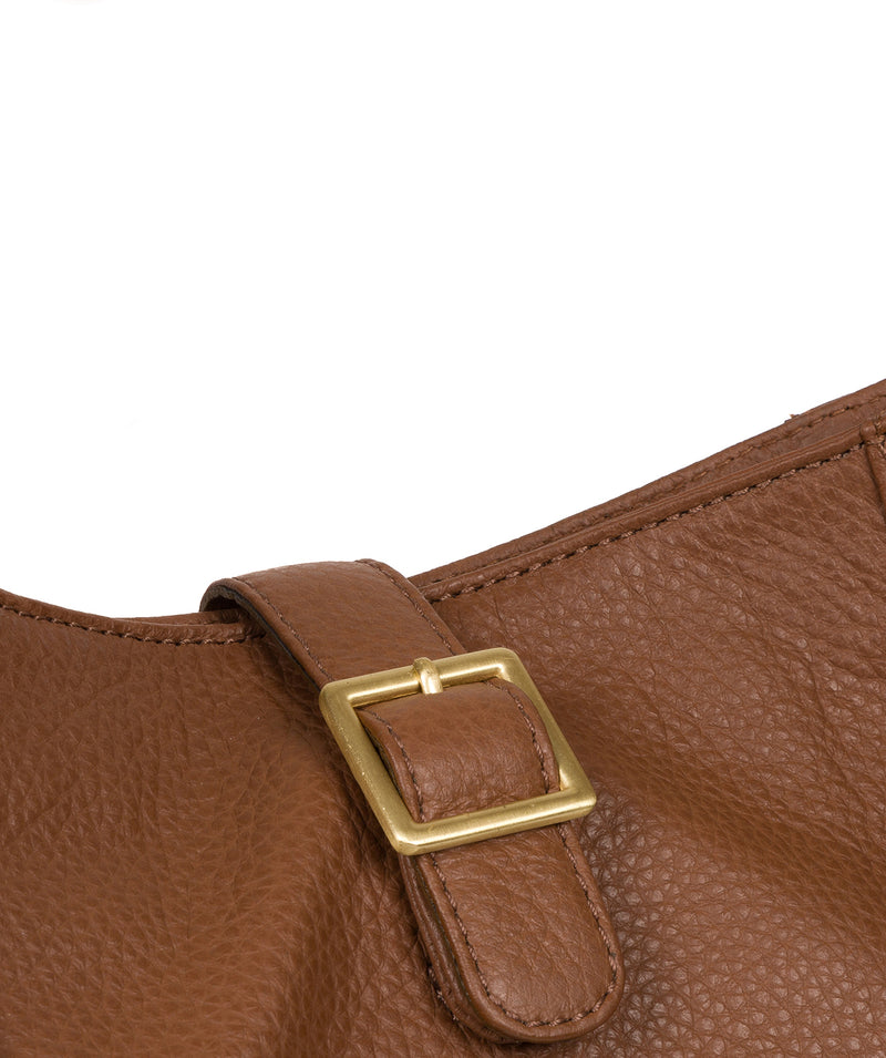 'Elaine' Tan Leather Shoulder Bag image 7