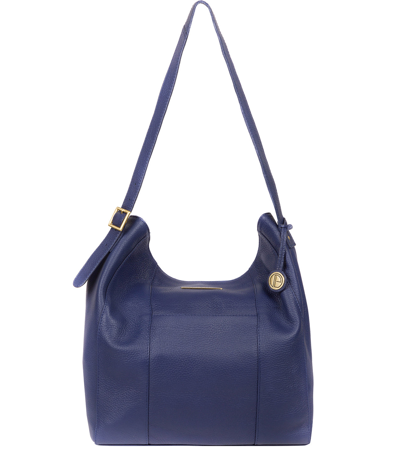 'Rachael' Navy Leather Shoulder Bag image 1