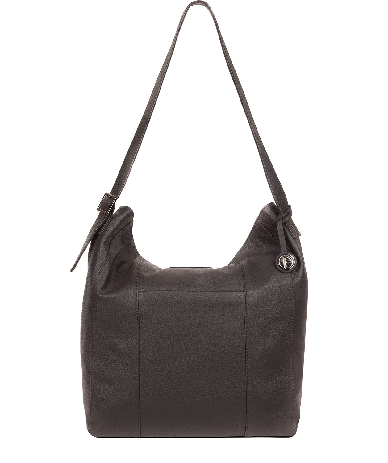 'Rachael' Slate Leather Shoulder Bag image 1