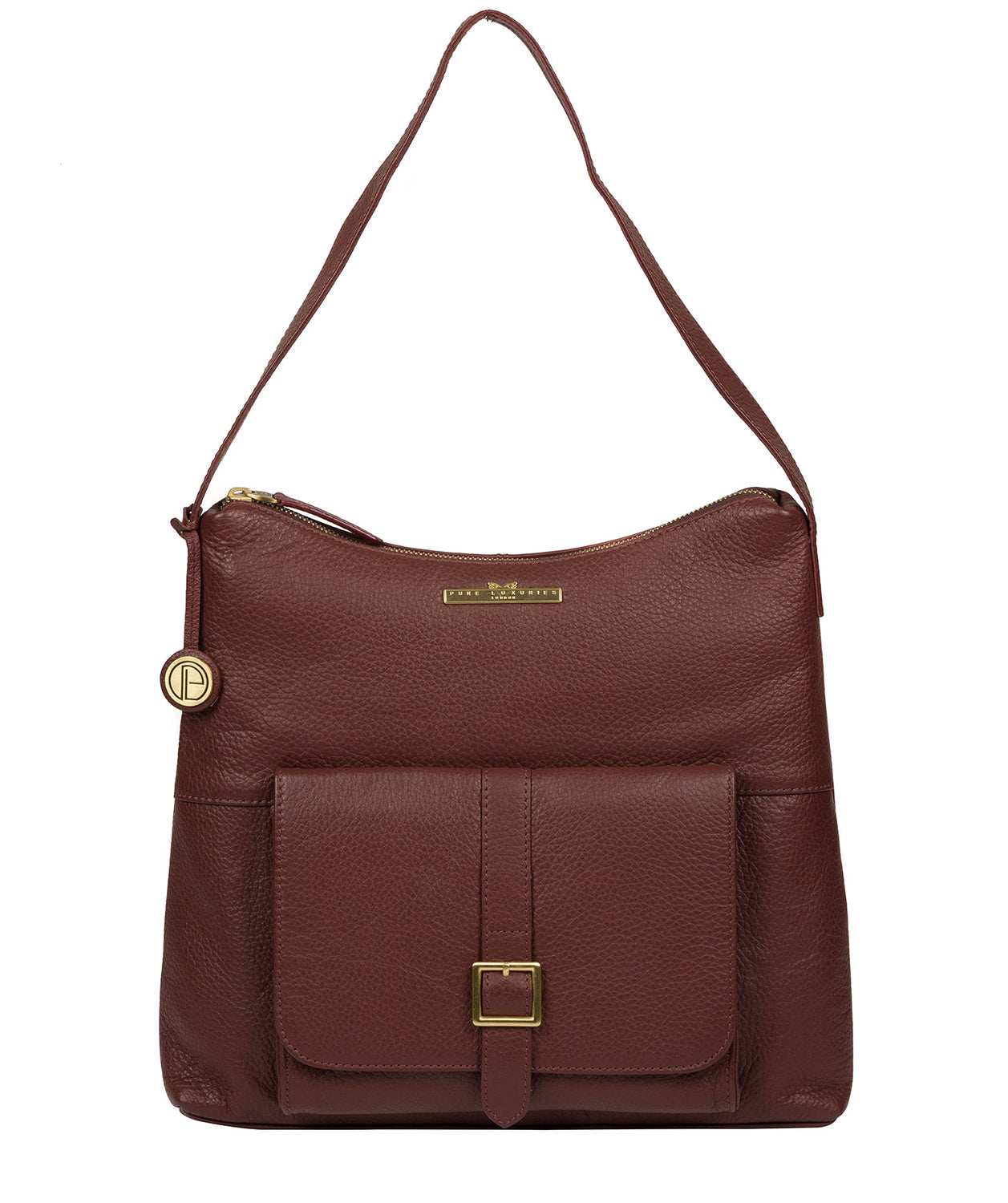 'Irena' Port Leather Shoulder Bag image 1