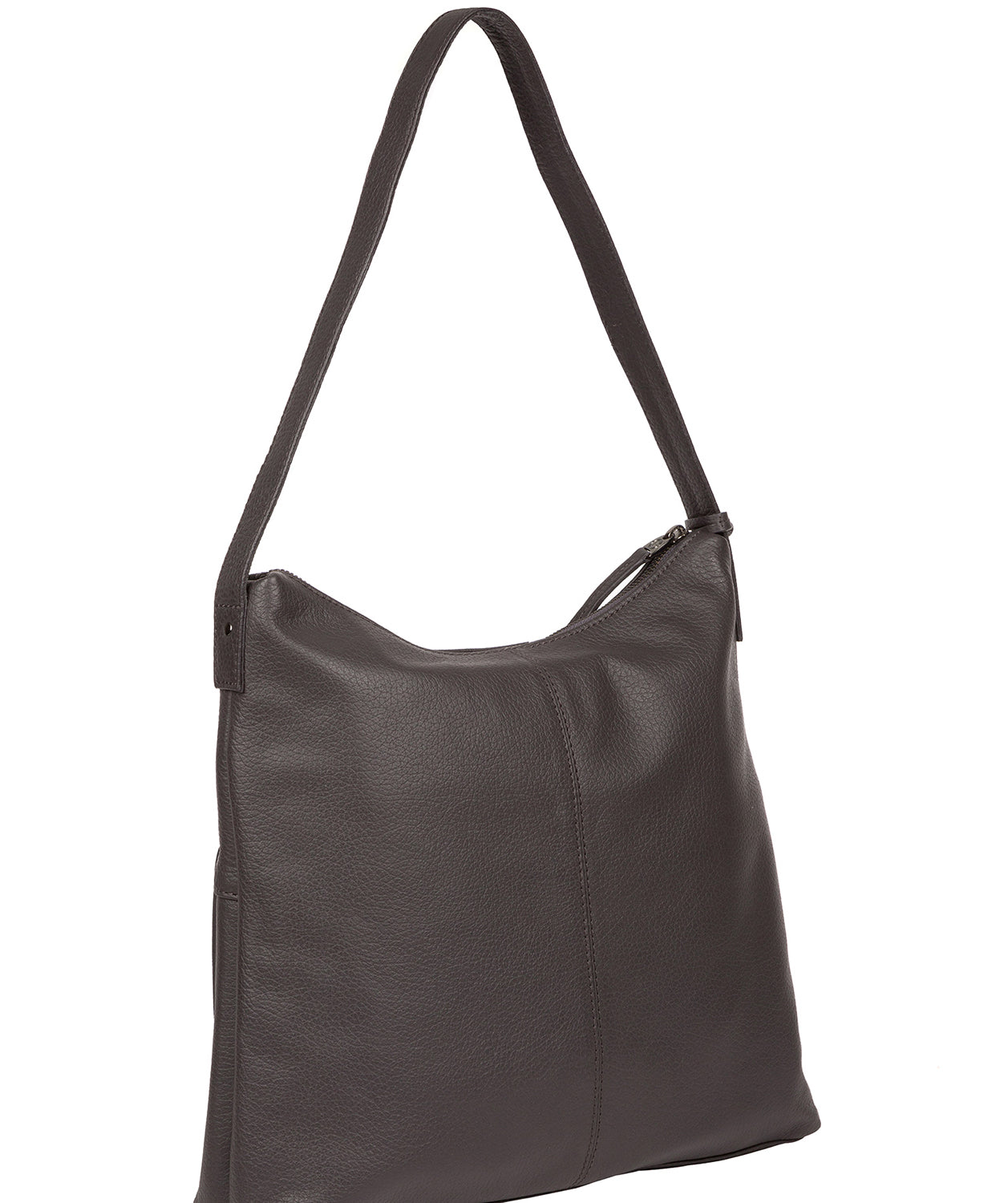 'Irena' Slate Leather Shoulder Bag Pure Luxuries London