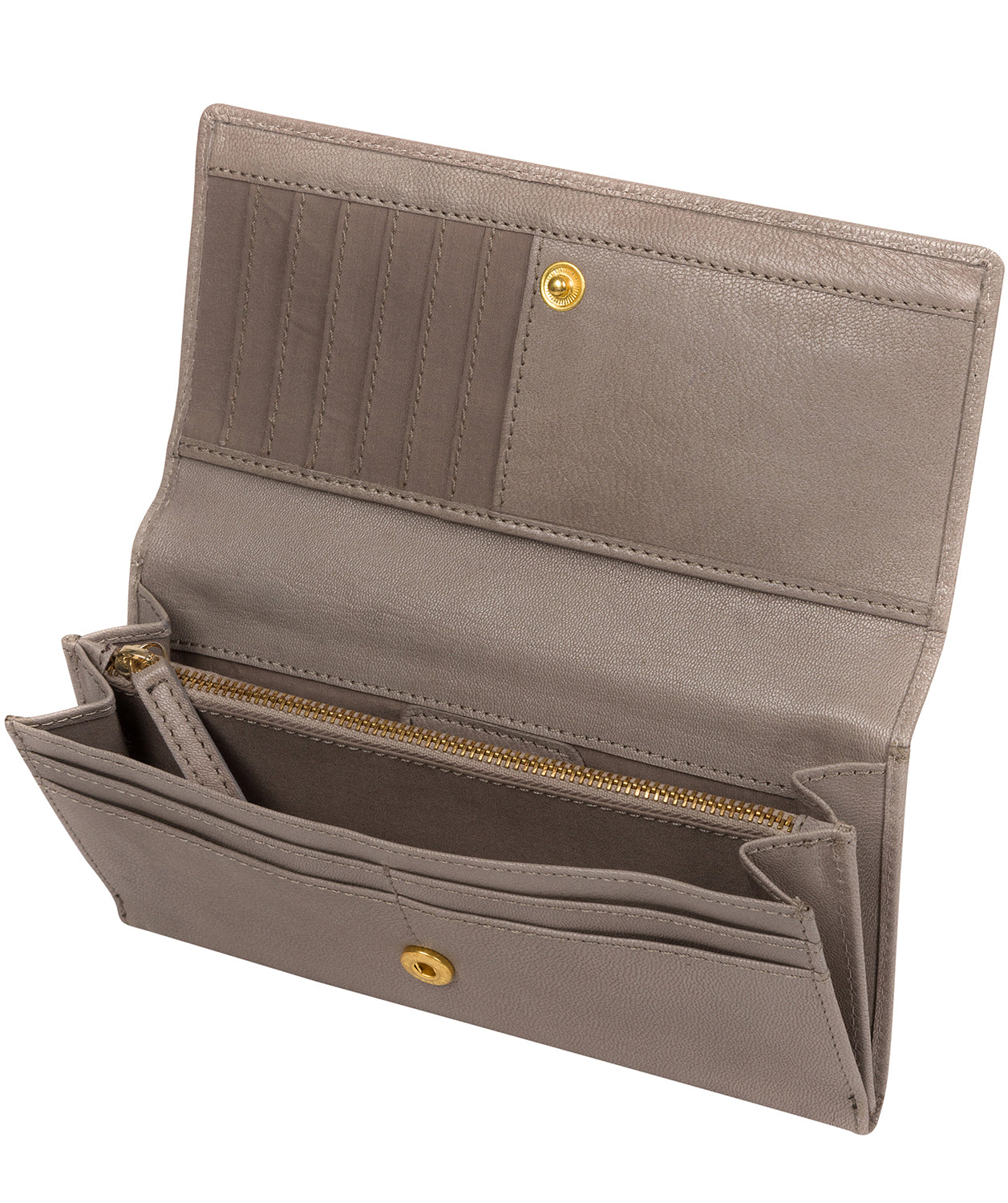 'Mayfair' Grey Leather Purse