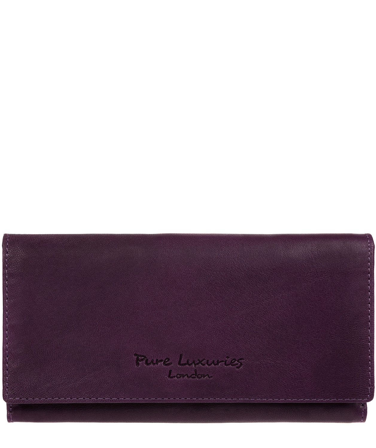 'Mayfair' Purple Leather Purse