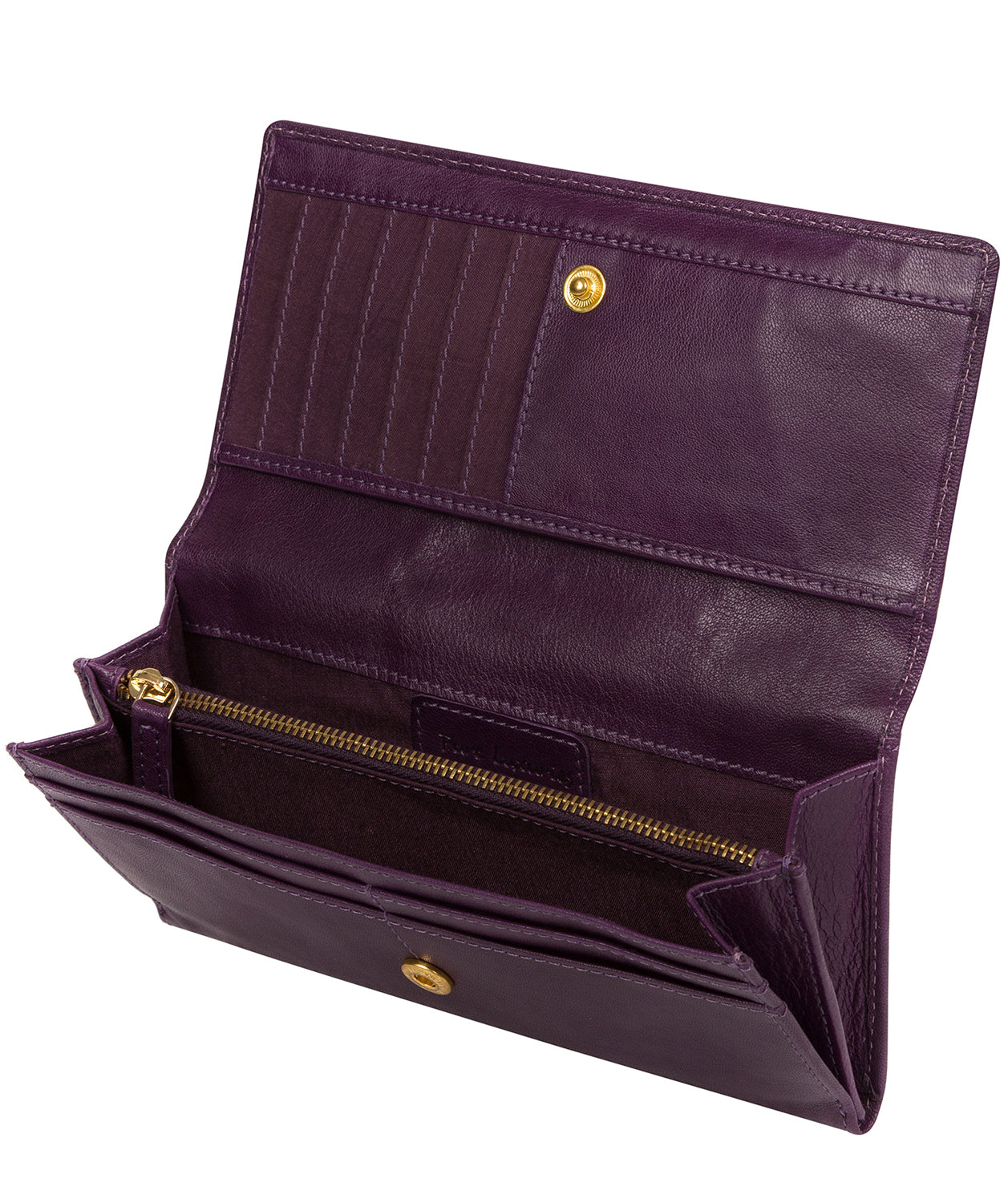 'Mayfair' Purple Leather Purse