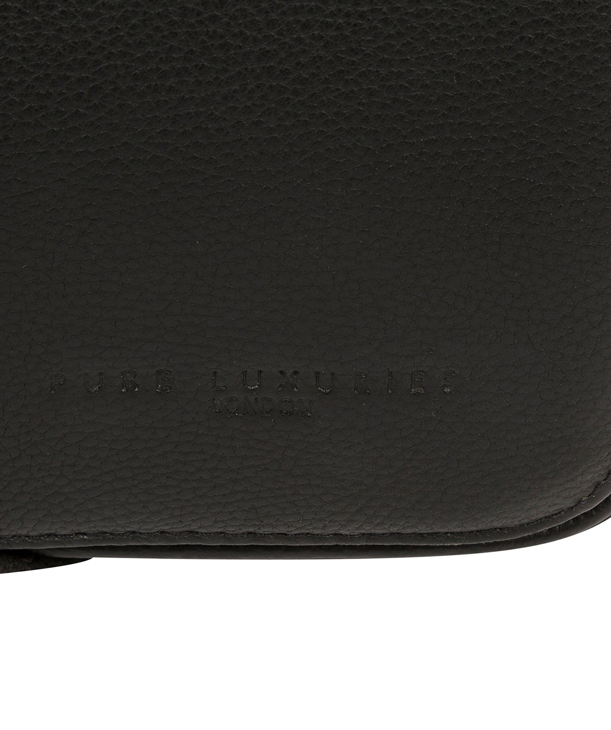 'Sanderson' Black Leather Messenger Bag image 6