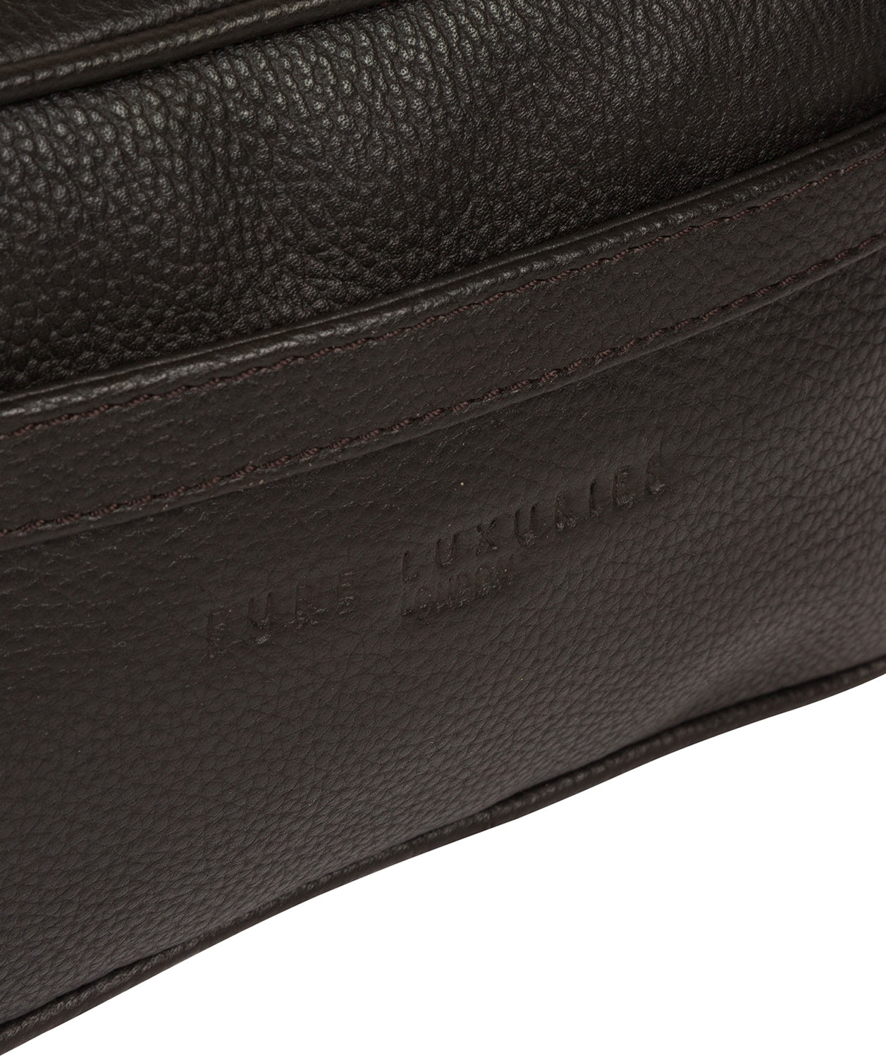 'Reef' Brown Leather Washbag image 6