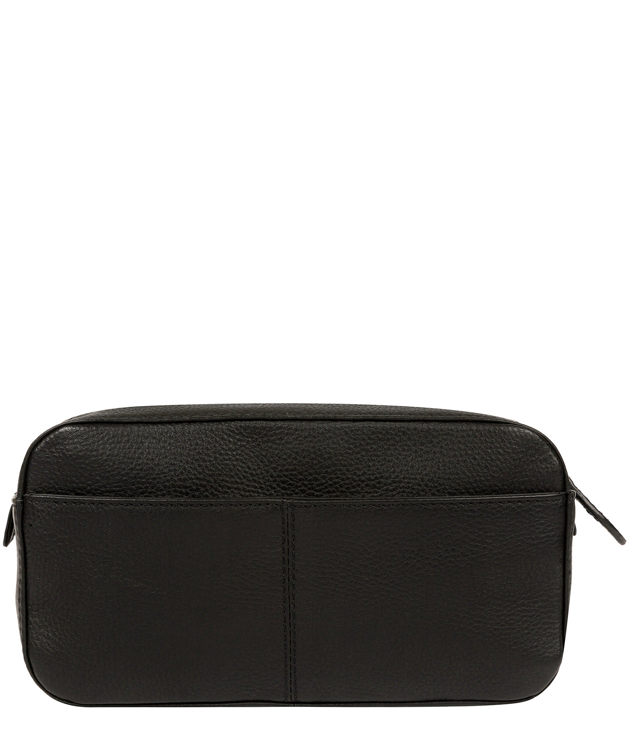 'Jetty' Black Leather Washbag image 3