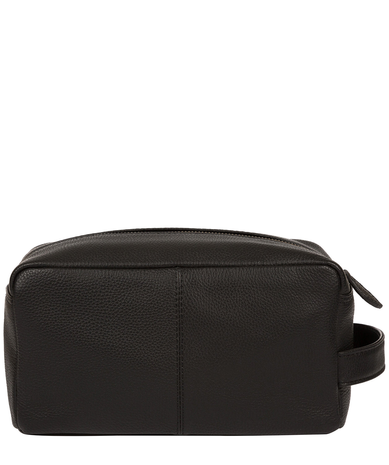 'Keel' Black Leather Washbag image 3