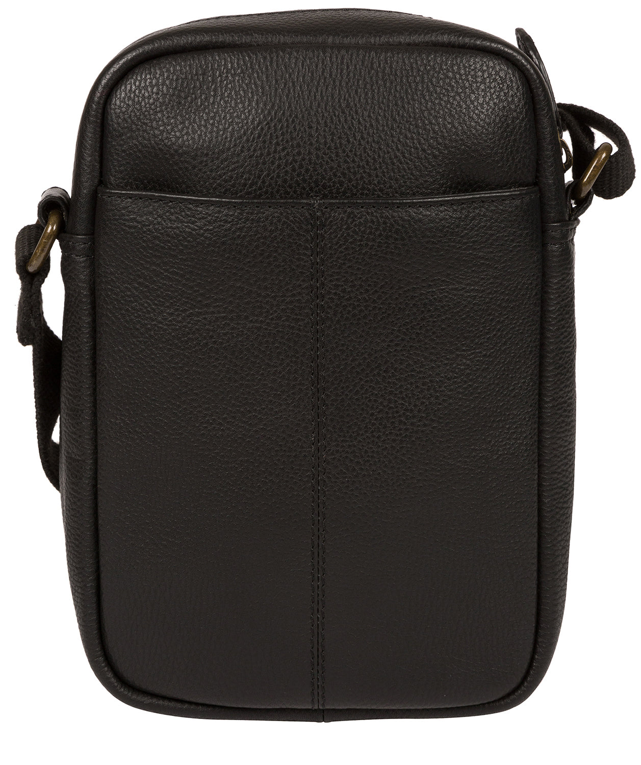 'Skipper' Black Leather Cross Body Bag image 3