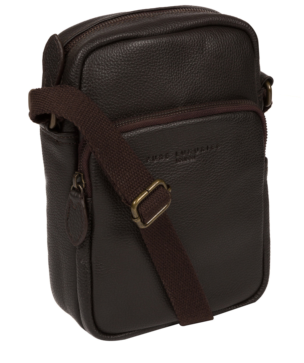 'Skipper' Brown Leather Cross Body Bag image 5