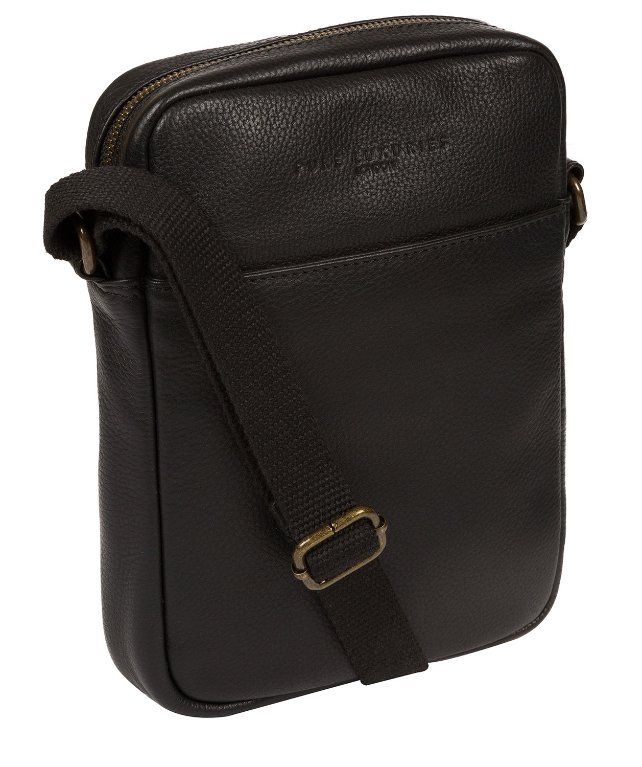 'Starboard' Black Leather Cross Body Bag image 5