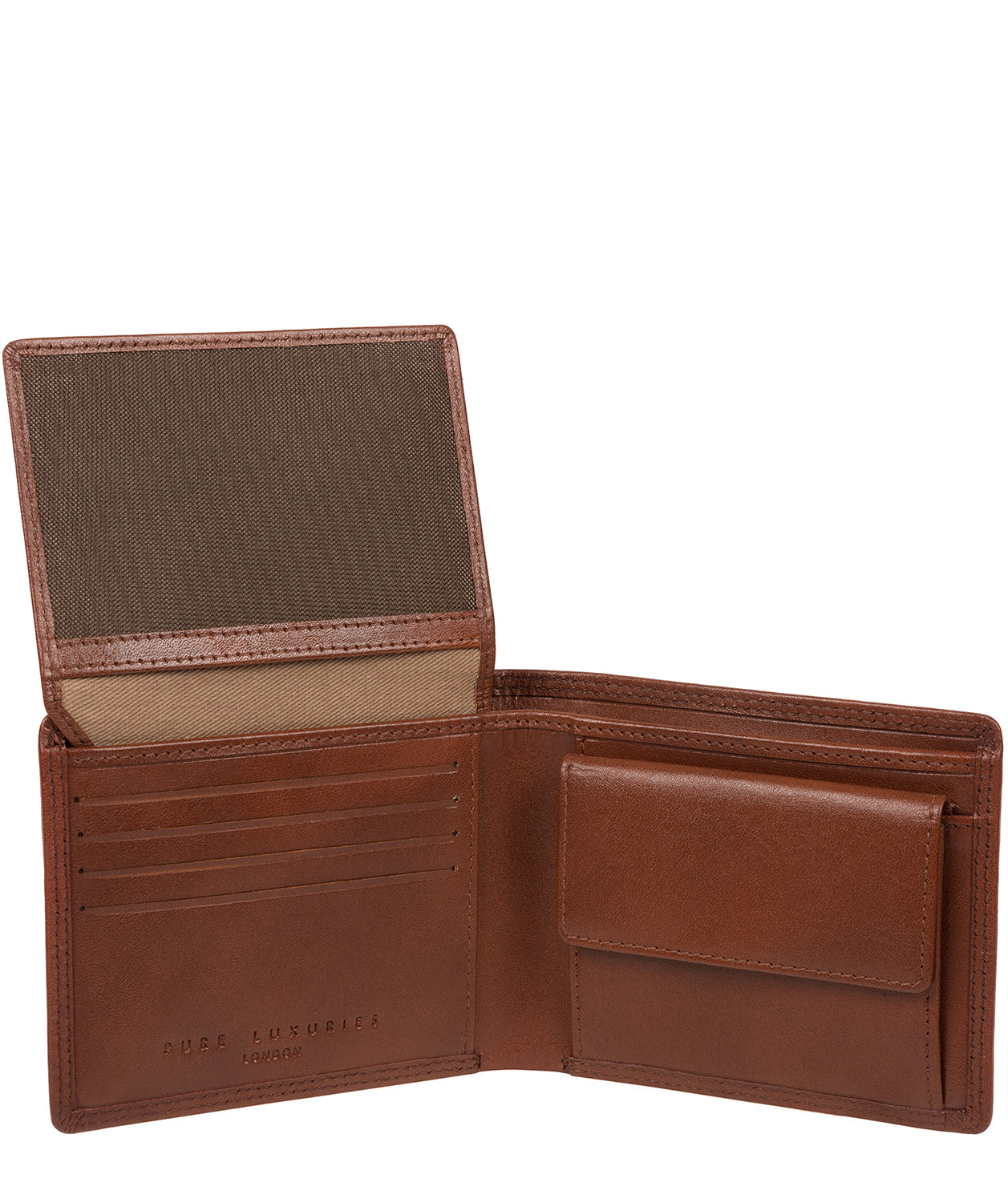 'Williams' Tan Leather Wallet Pure Luxuries London