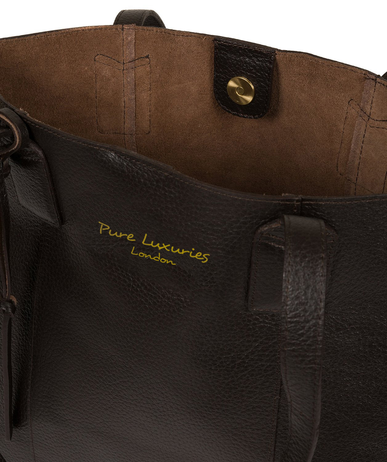 'Ruxley' Dark Brown Leather Tote Bag