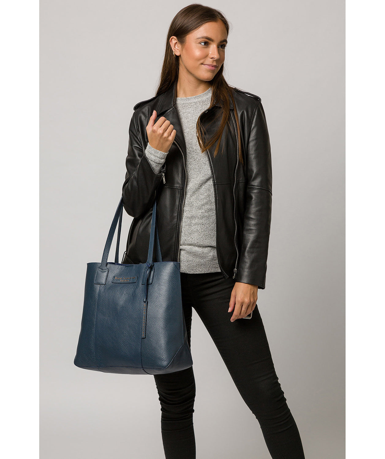 'Ruxley' Denim Leather Tote Bag image 2