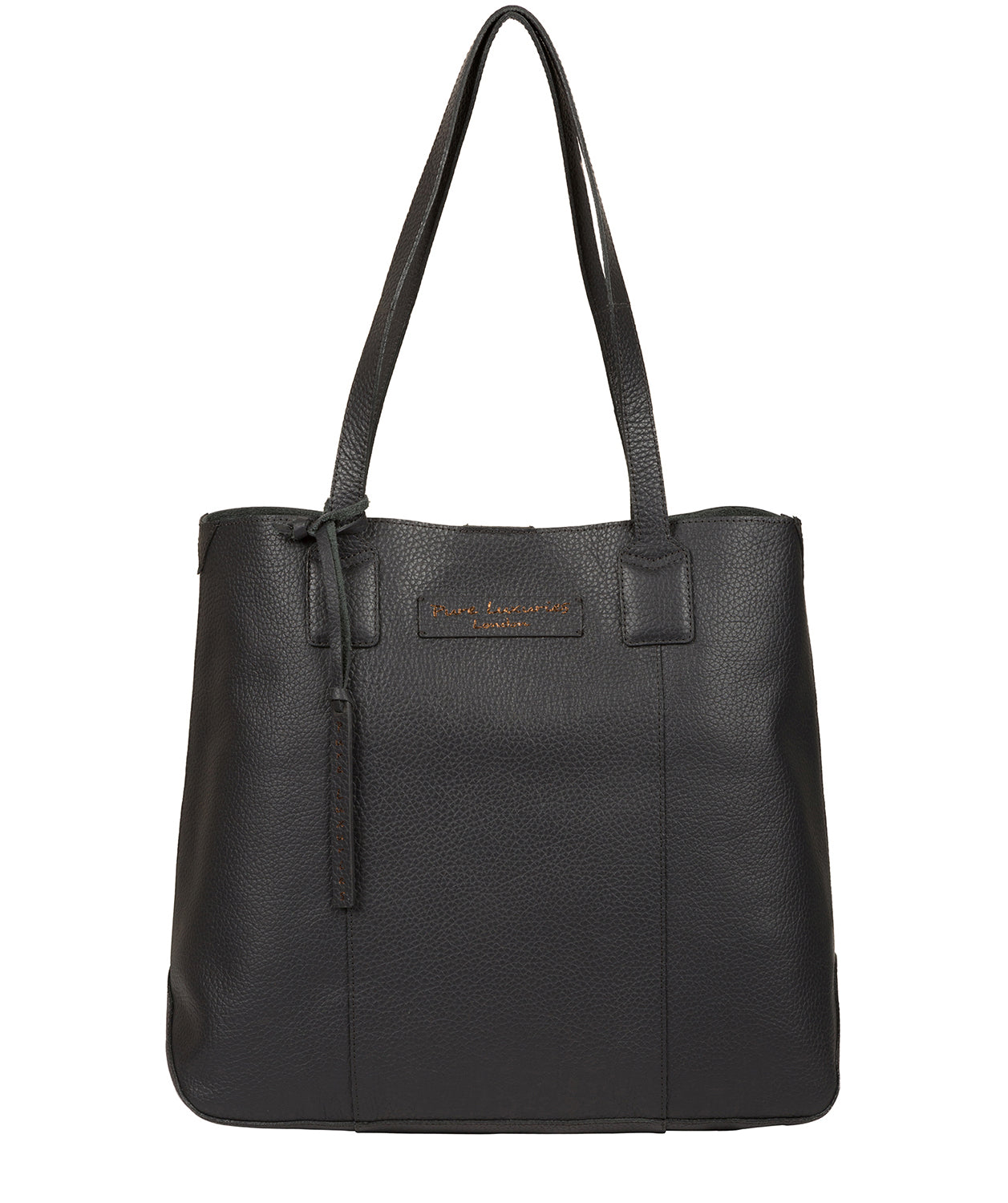 'Ruxley' Slate Leather Tote Bag image 1