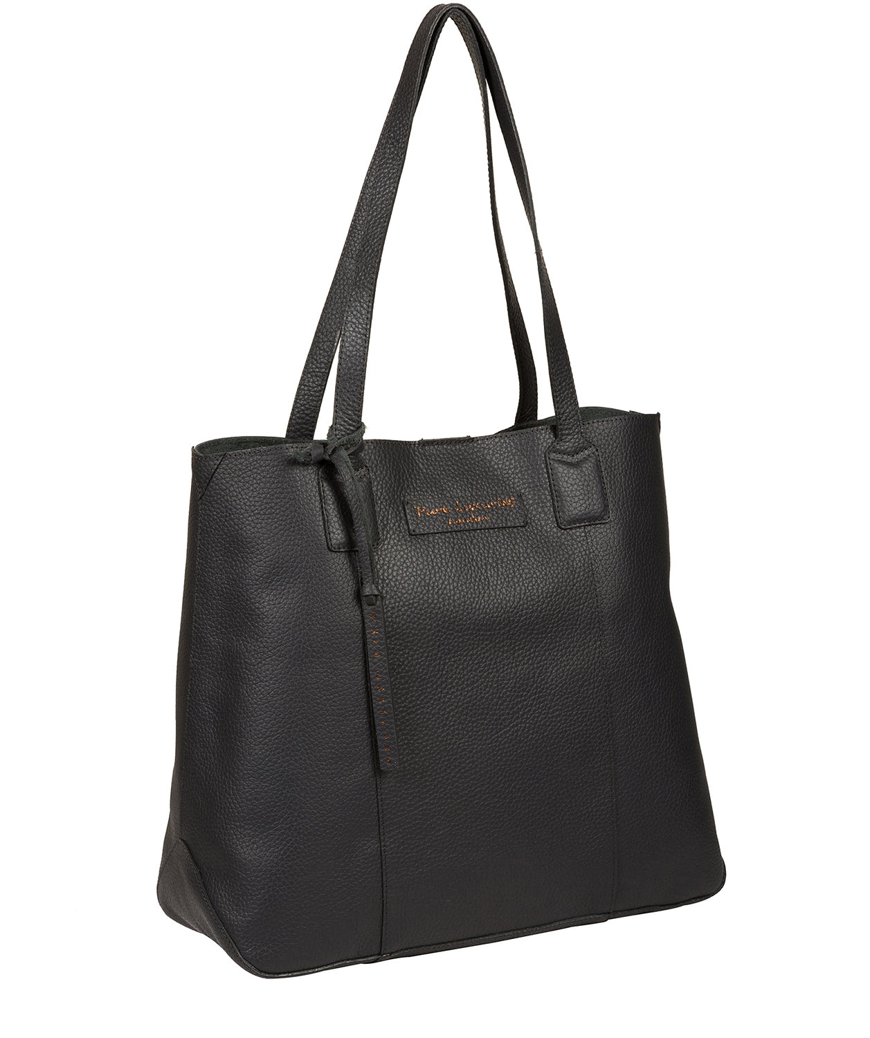 'Ruxley' Slate Leather Tote Bag image 5