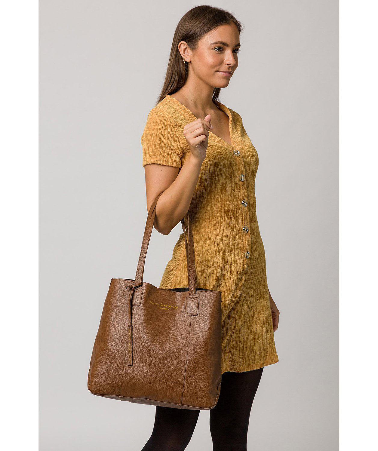 'Ruxley' Tan Leather Tote Bag