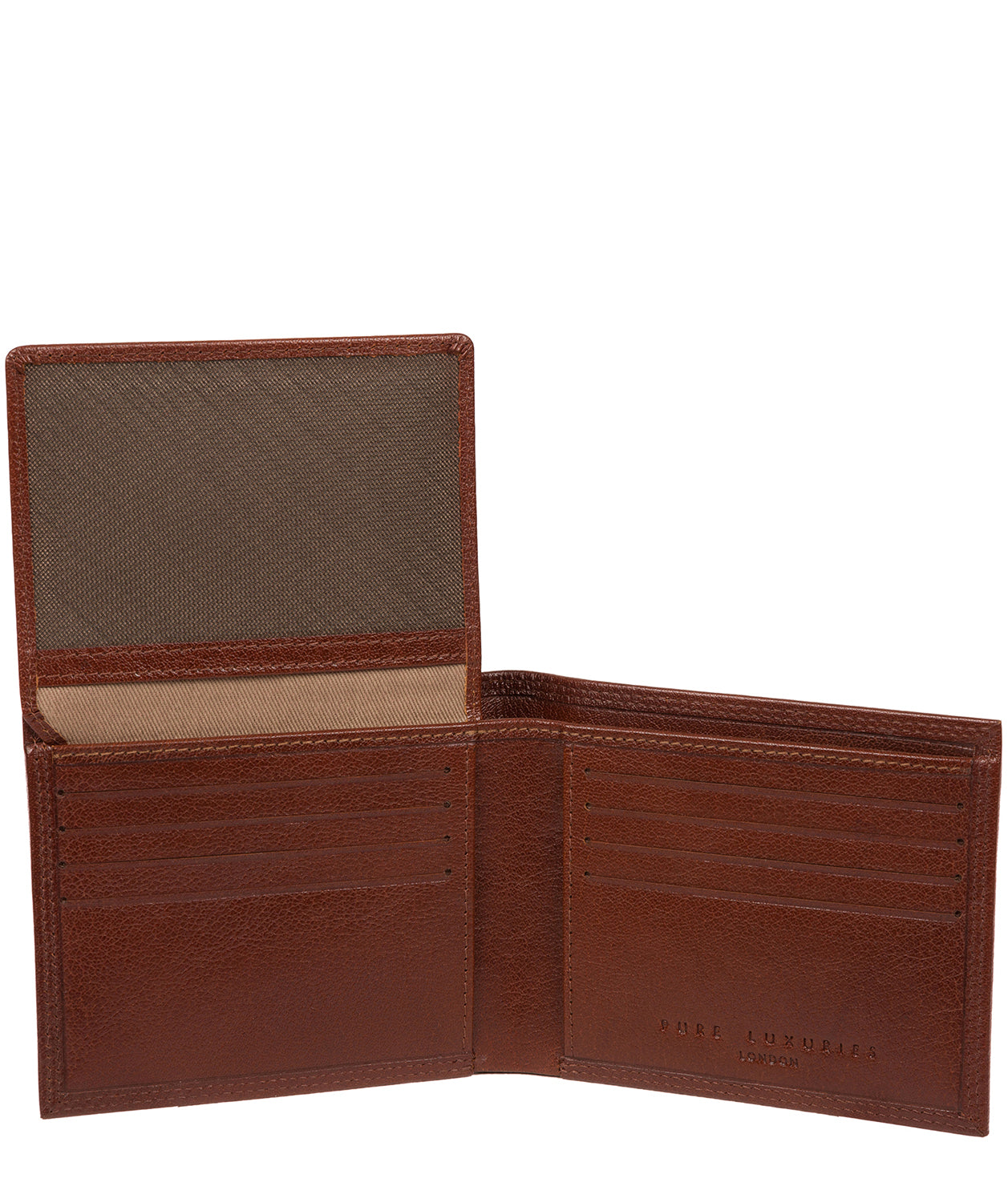 'North' Tan Leather Wallet Pure Luxuries London