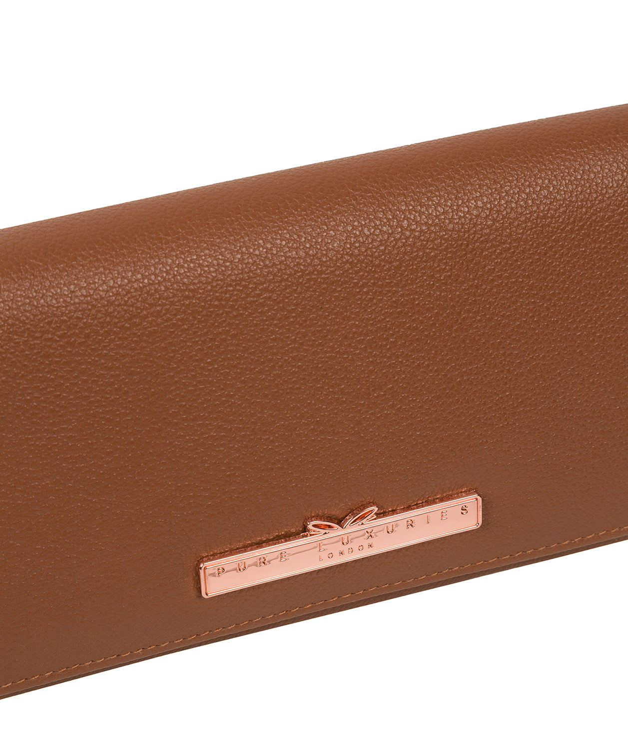 'Winslett' Tan Leather Purse Pure Luxuries London