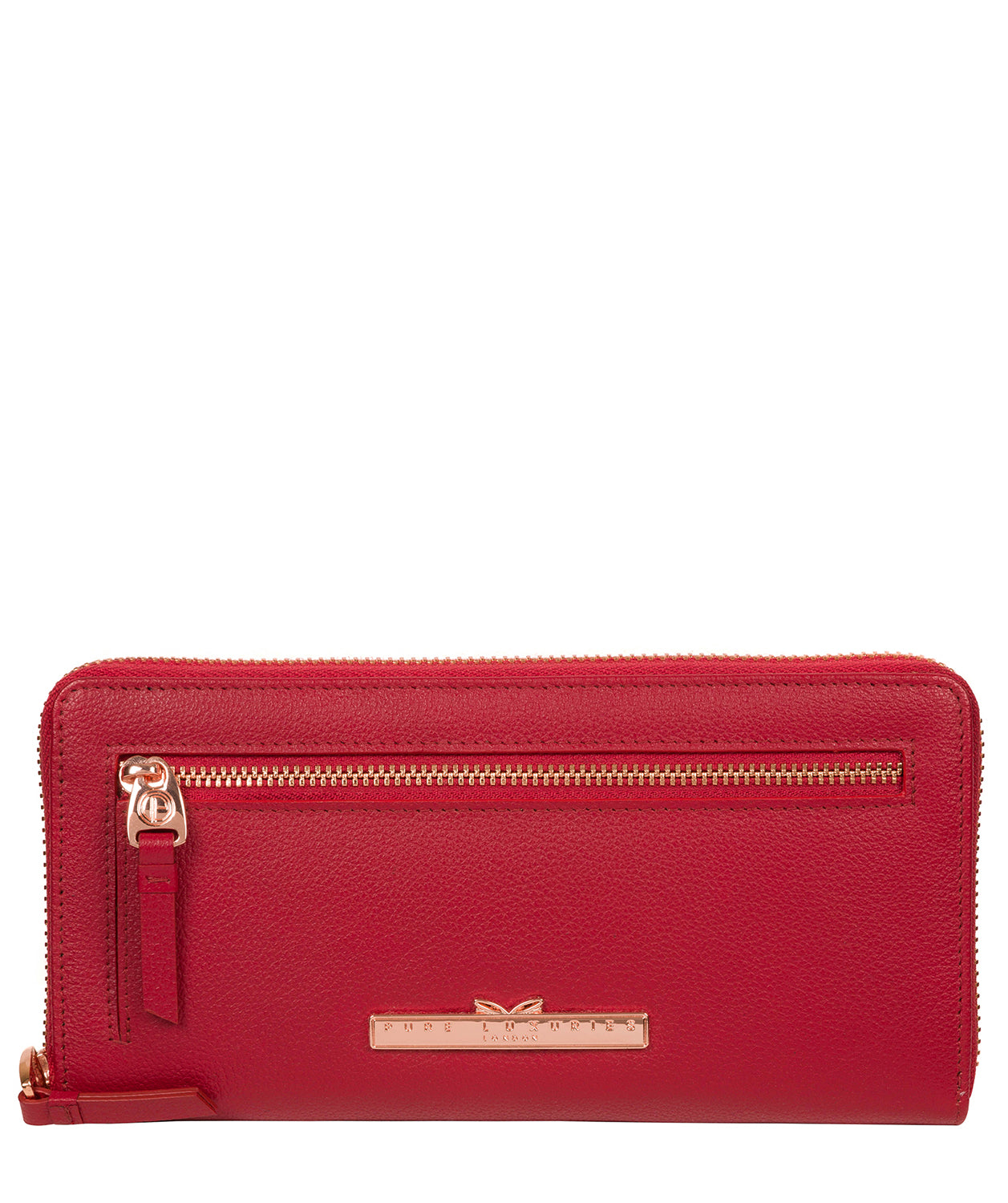 'Knightley' Cherry Leather Purse image 1