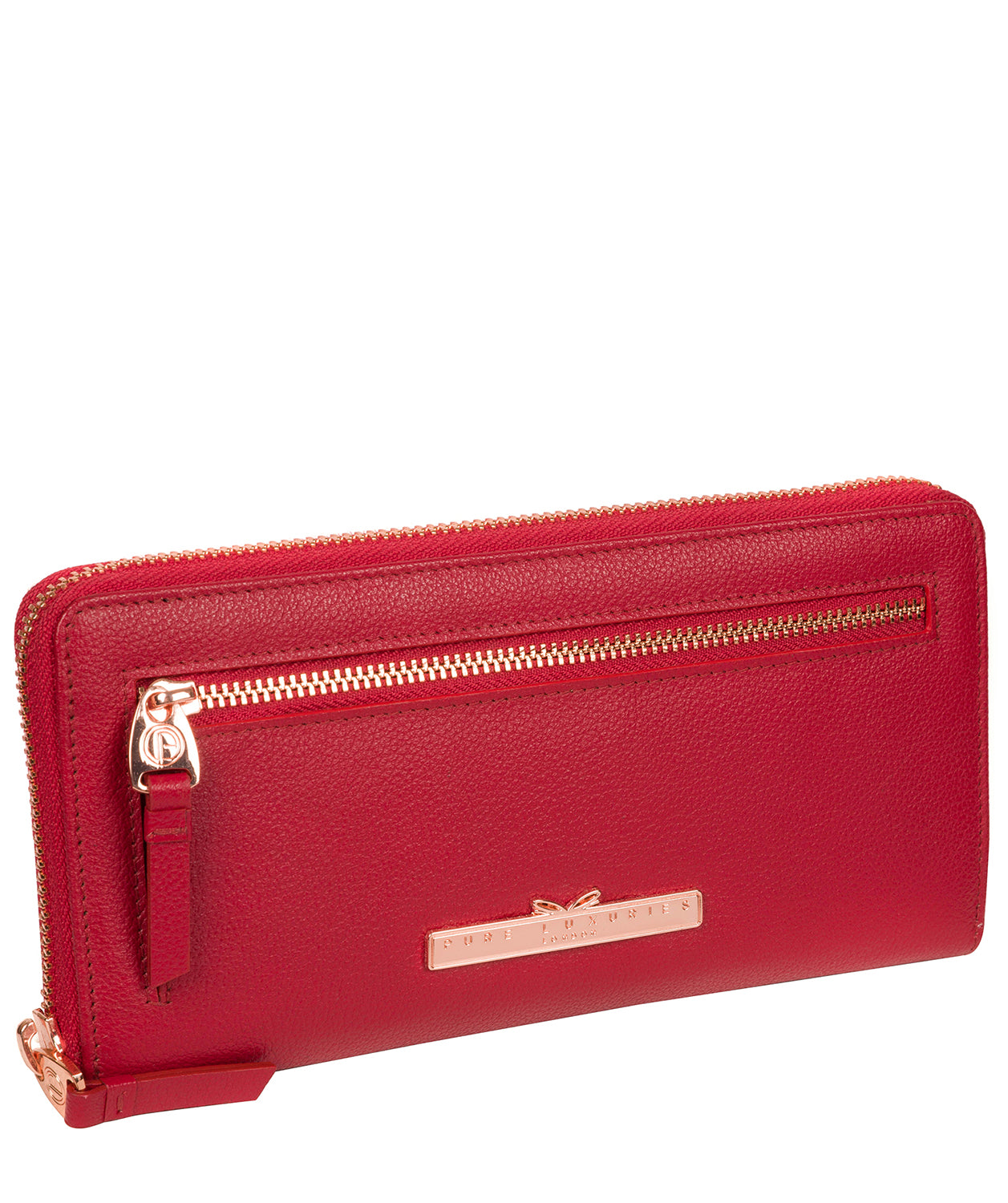 'Knightley' Cherry Leather Purse image 5