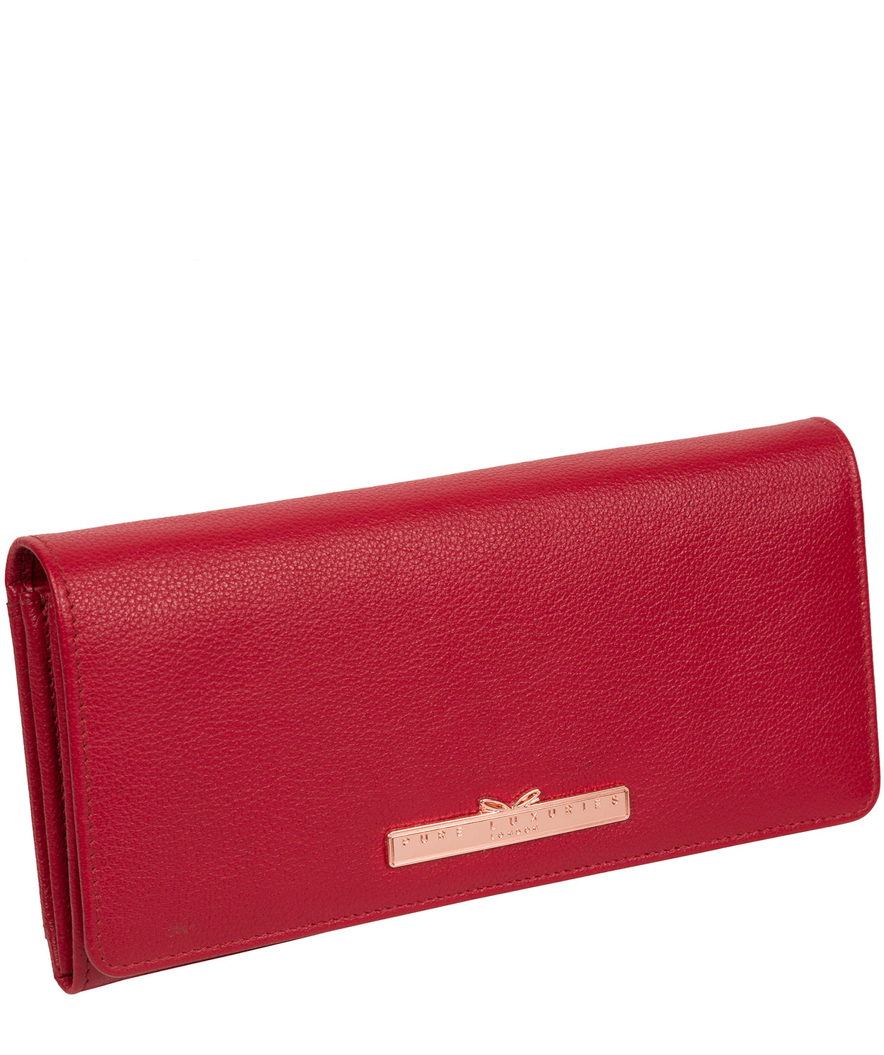 'Arterton' Cherry Leather Purse image 3