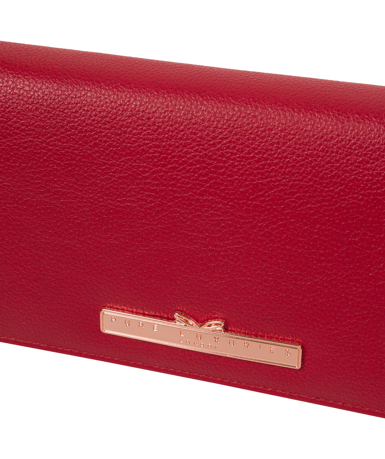 'Arterton' Cherry Leather Purse image 7