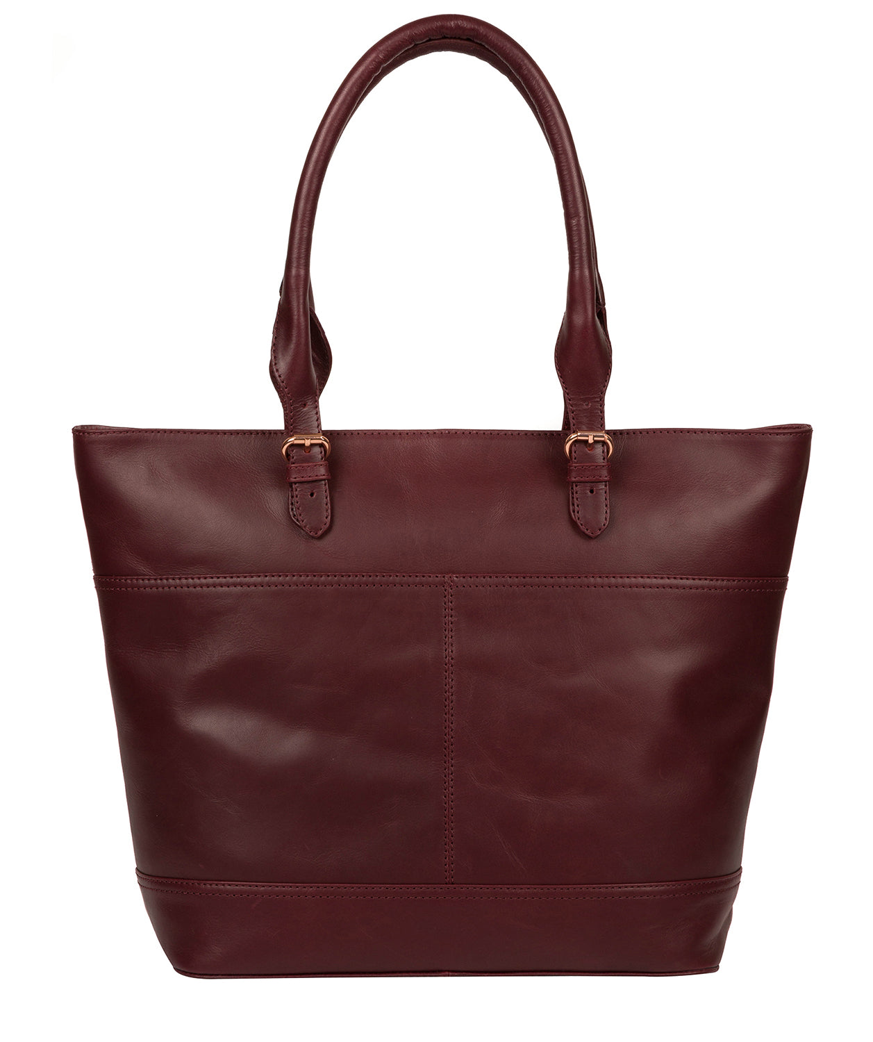 'Monet' Burgundy Leather Tote Bag image 3